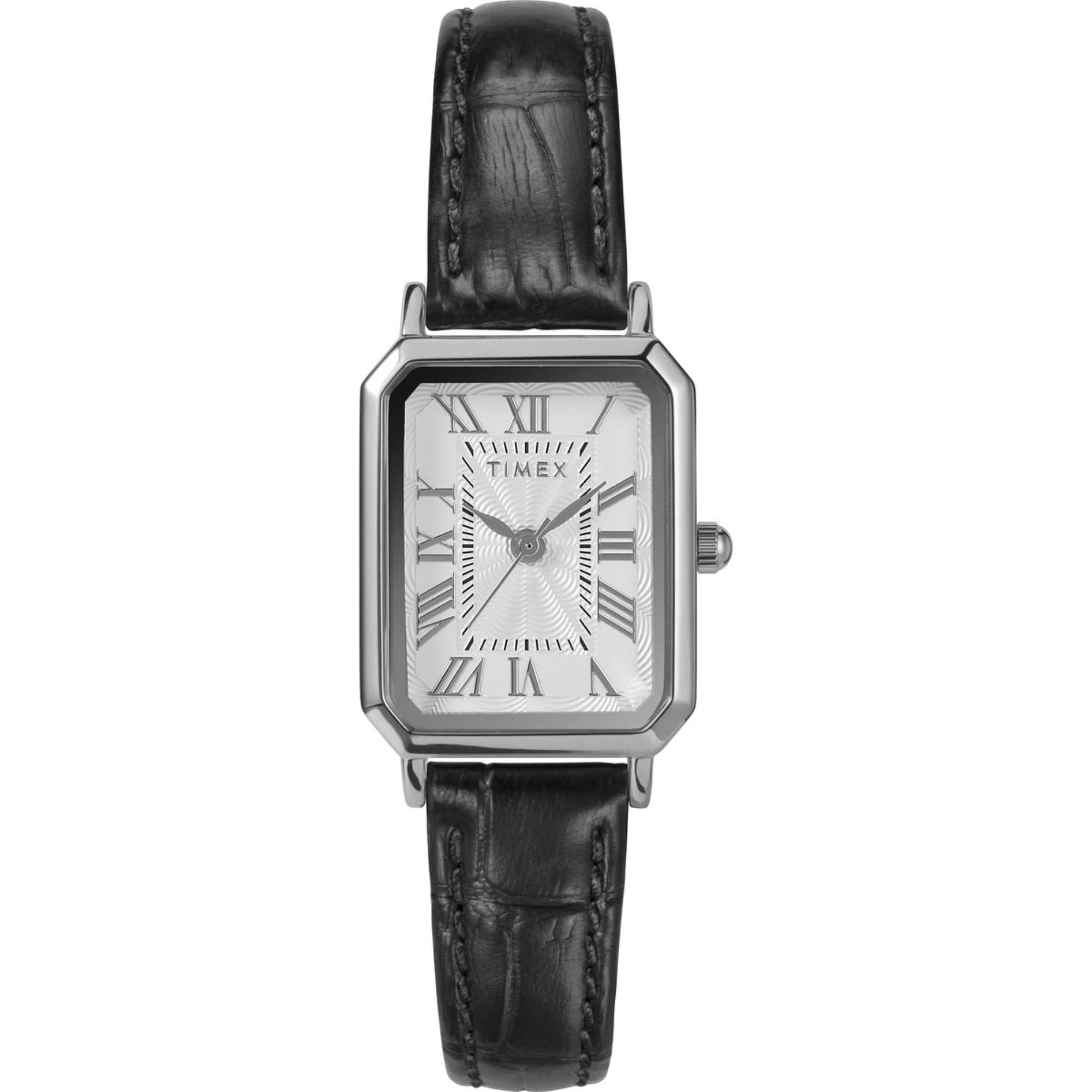 Timex Dress White Dial Leather Strap Women's Watch TW2Y00800