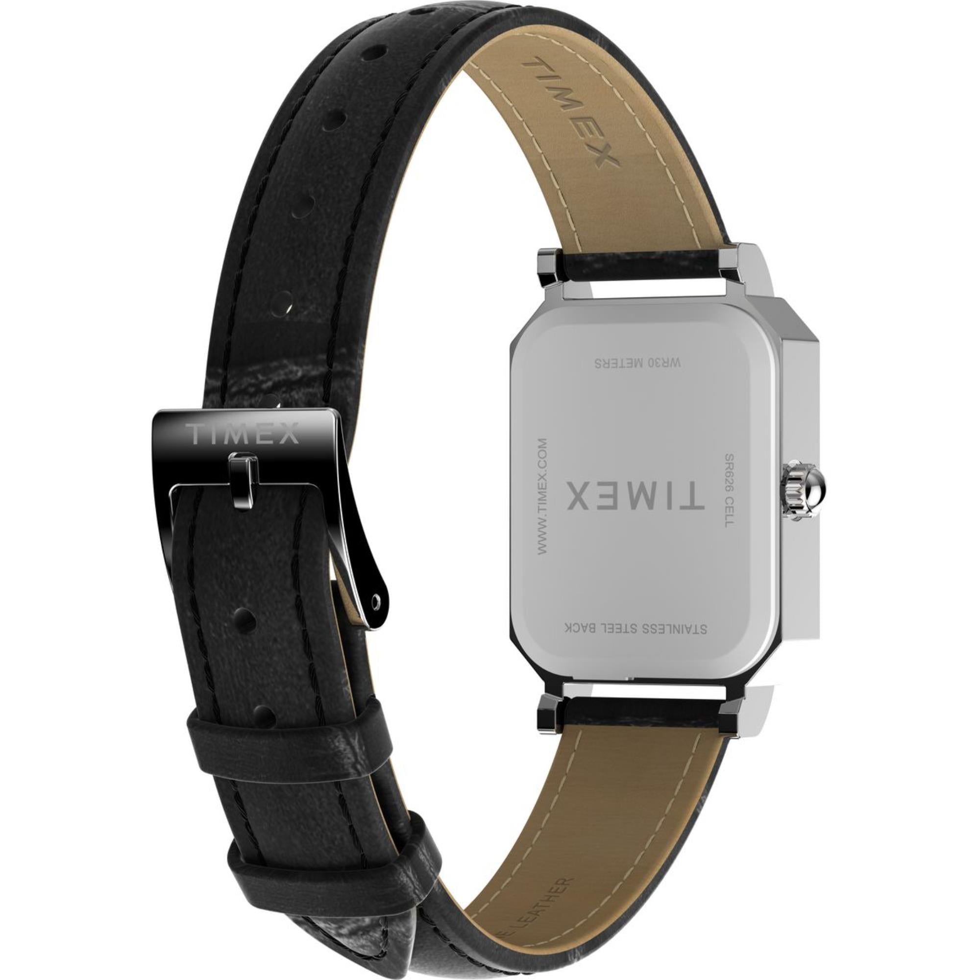 Timex Dress White Dial Leather Strap Women's Watch TW2Y00800