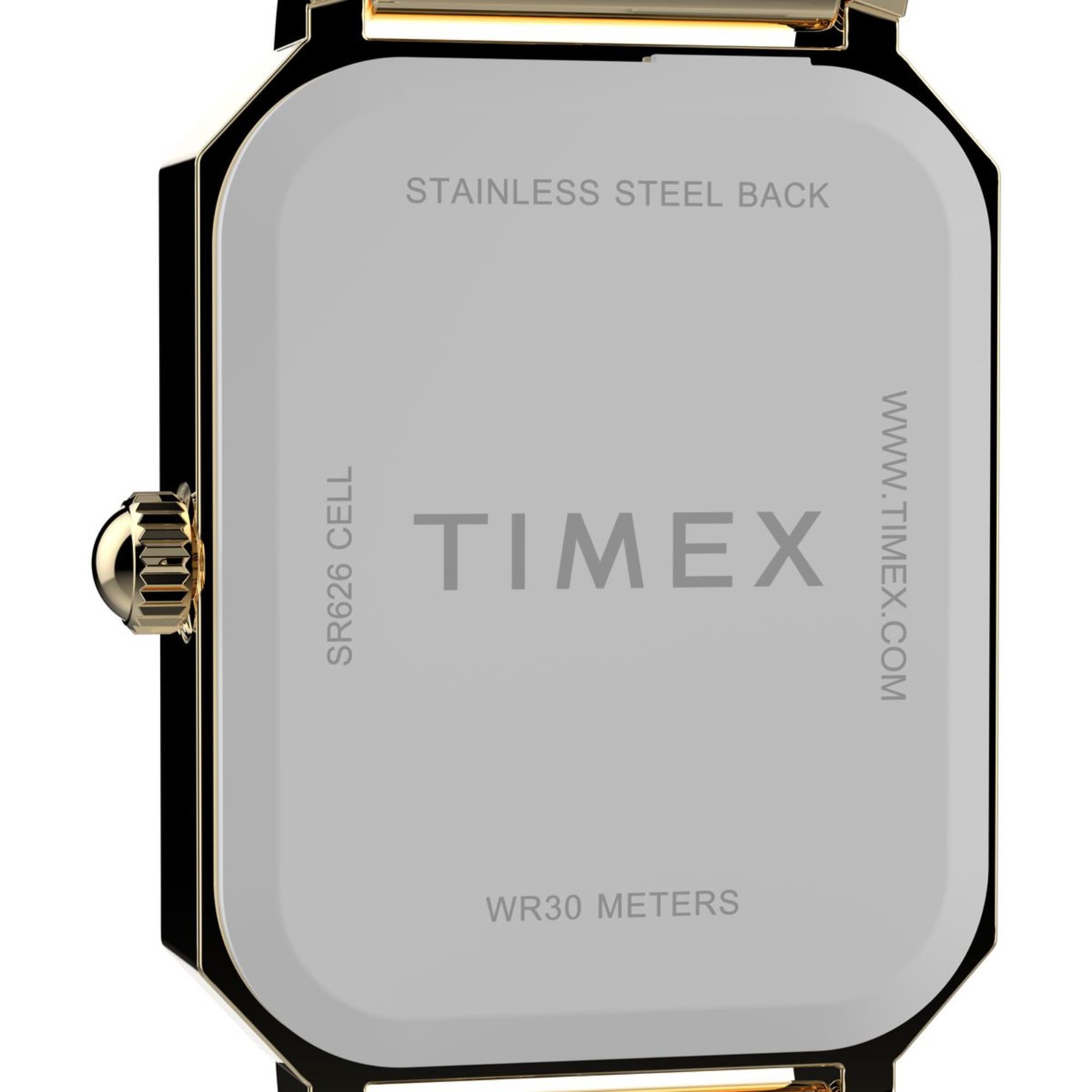 Timex Dress White Dial Stainless Steel Strap Women's Watch TW2Y01200