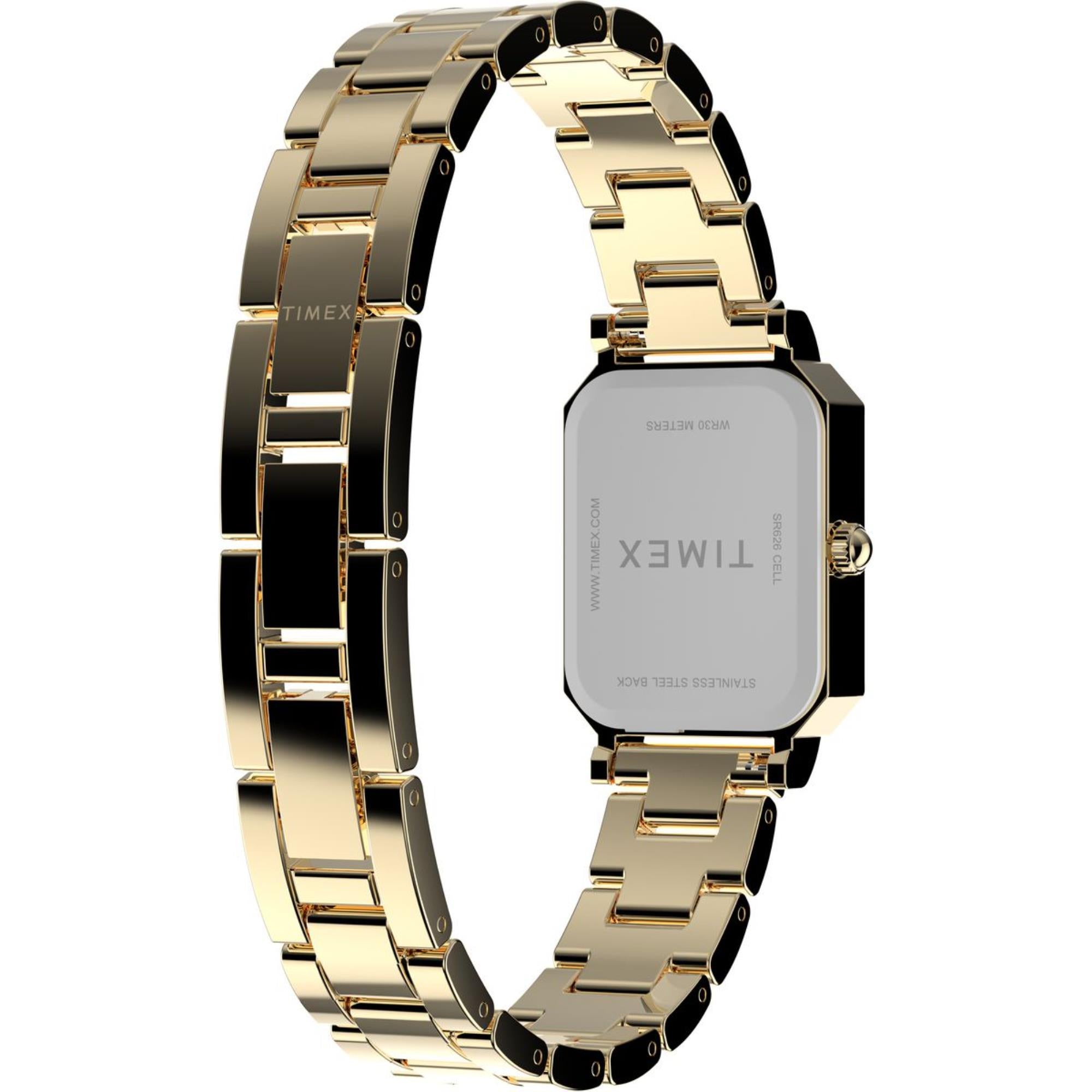 Timex Dress White Dial Stainless Steel Strap Women's Watch TW2Y01200