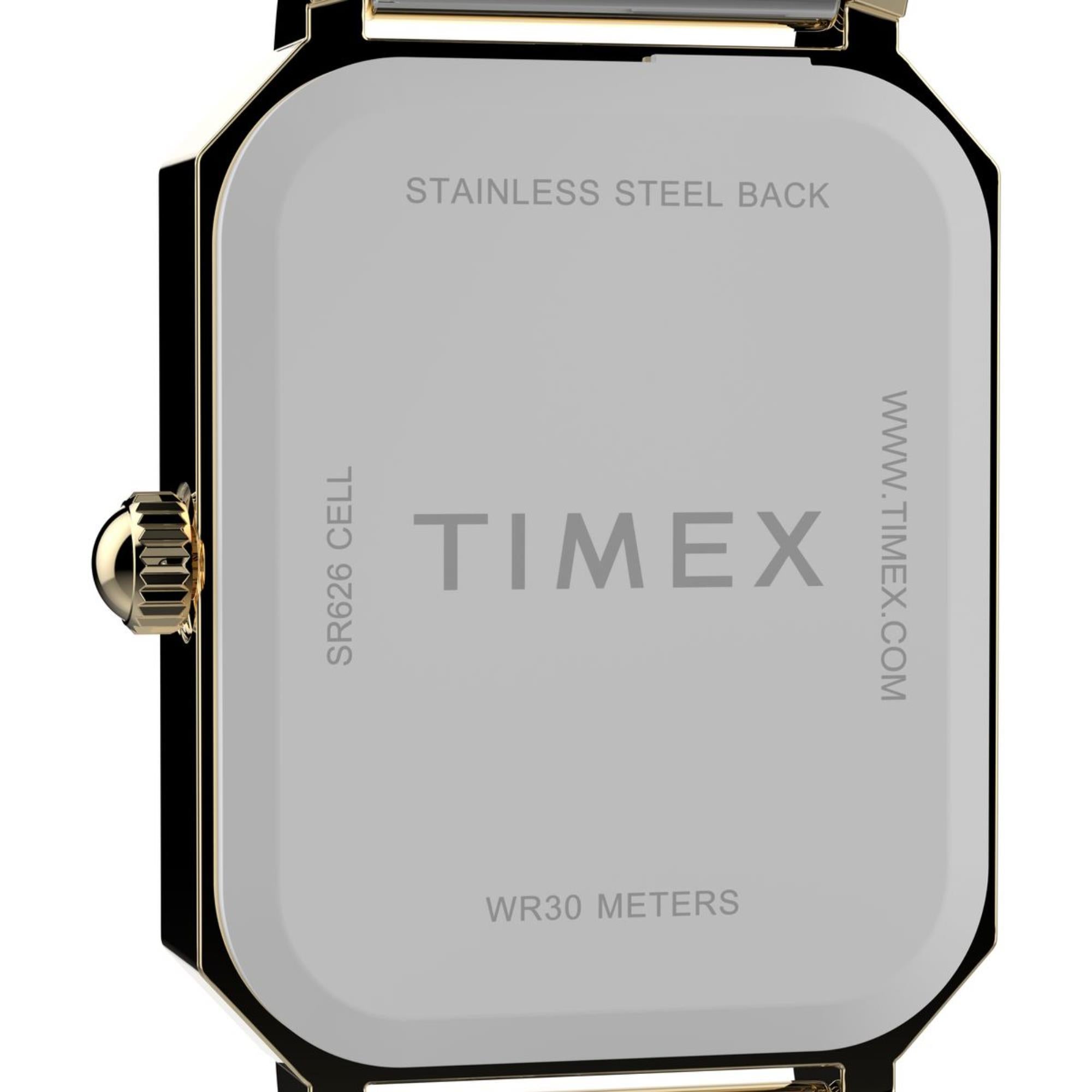 Timex Dress White Dial Stainless Steel Strap Women's Watch TW2Y01300