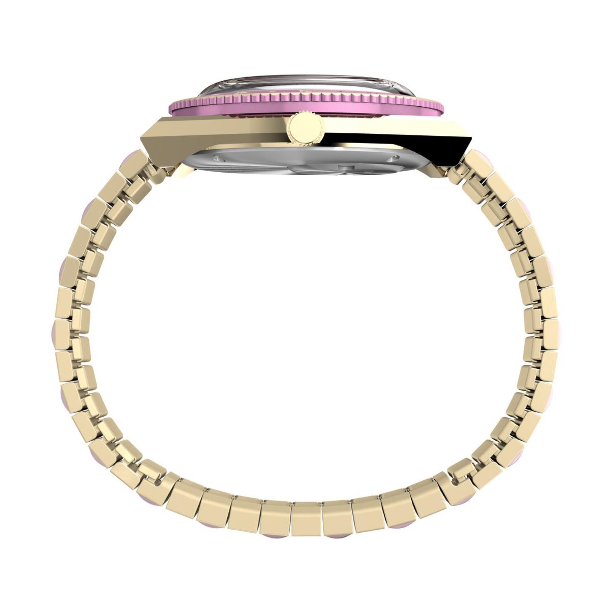 Q Timex Stainless Steel Pink Dial Women's Watch TW2W87600