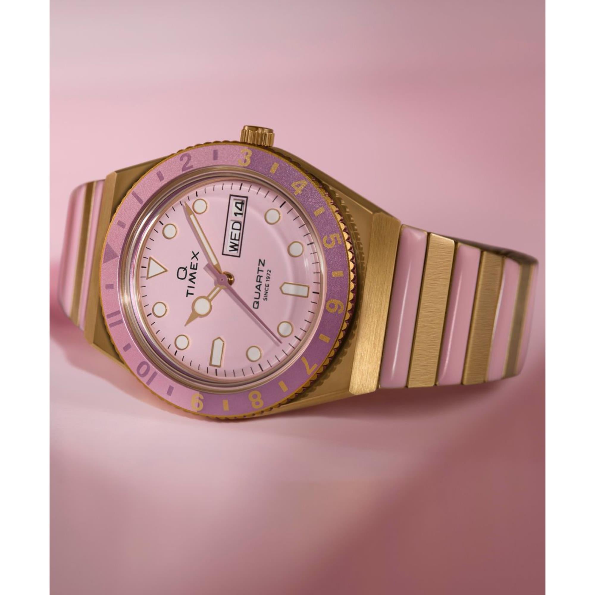 Timex Pink Dial Stainless Steel Expansion Band Women's Watch TW2W87600