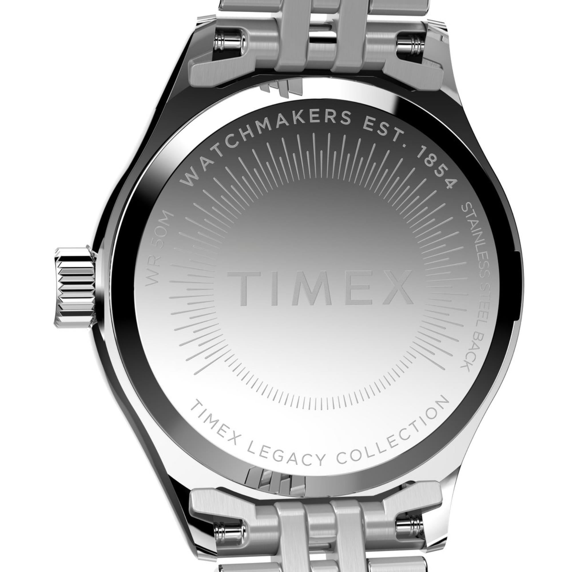 Timex Mini Legacy Blue Dial Stainless Steel Strap Women's Watch TW2W90700