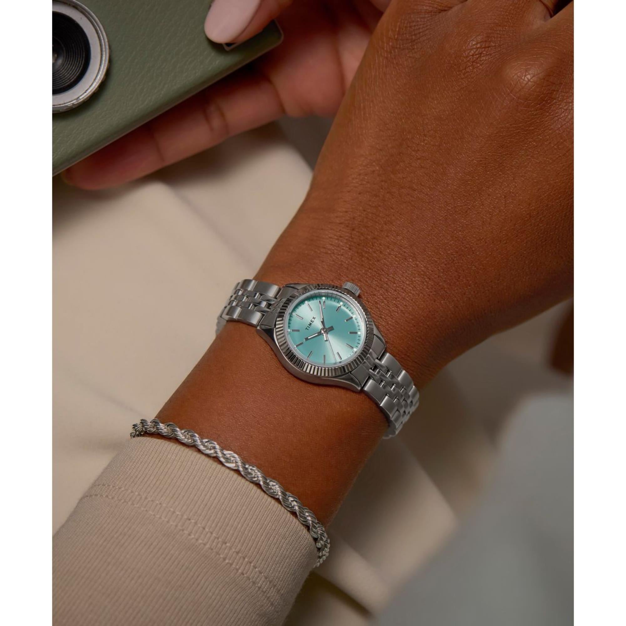 Timex Mini Legacy Blue Dial Women's Watch TW2W90700