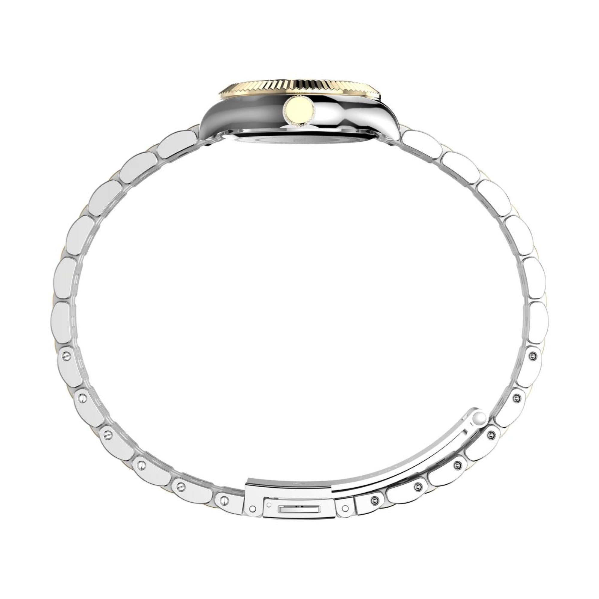 Timex Mini Legacy Champagne Dial Stainless Steel Strap Women's WatchTW2W90900