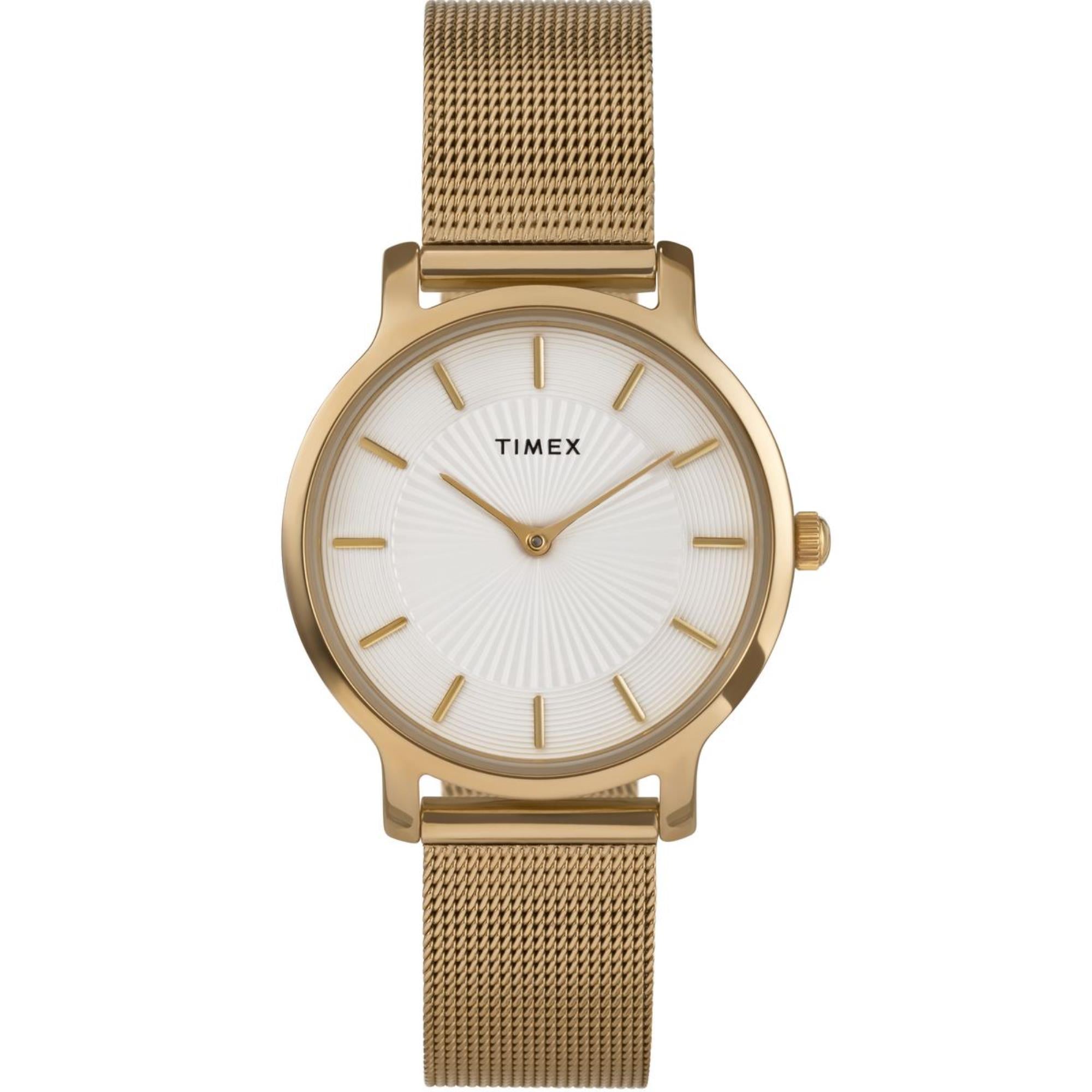 Timex Transcend Silver Dial Stainless Steel Strap Women's Watch TW2Y10300