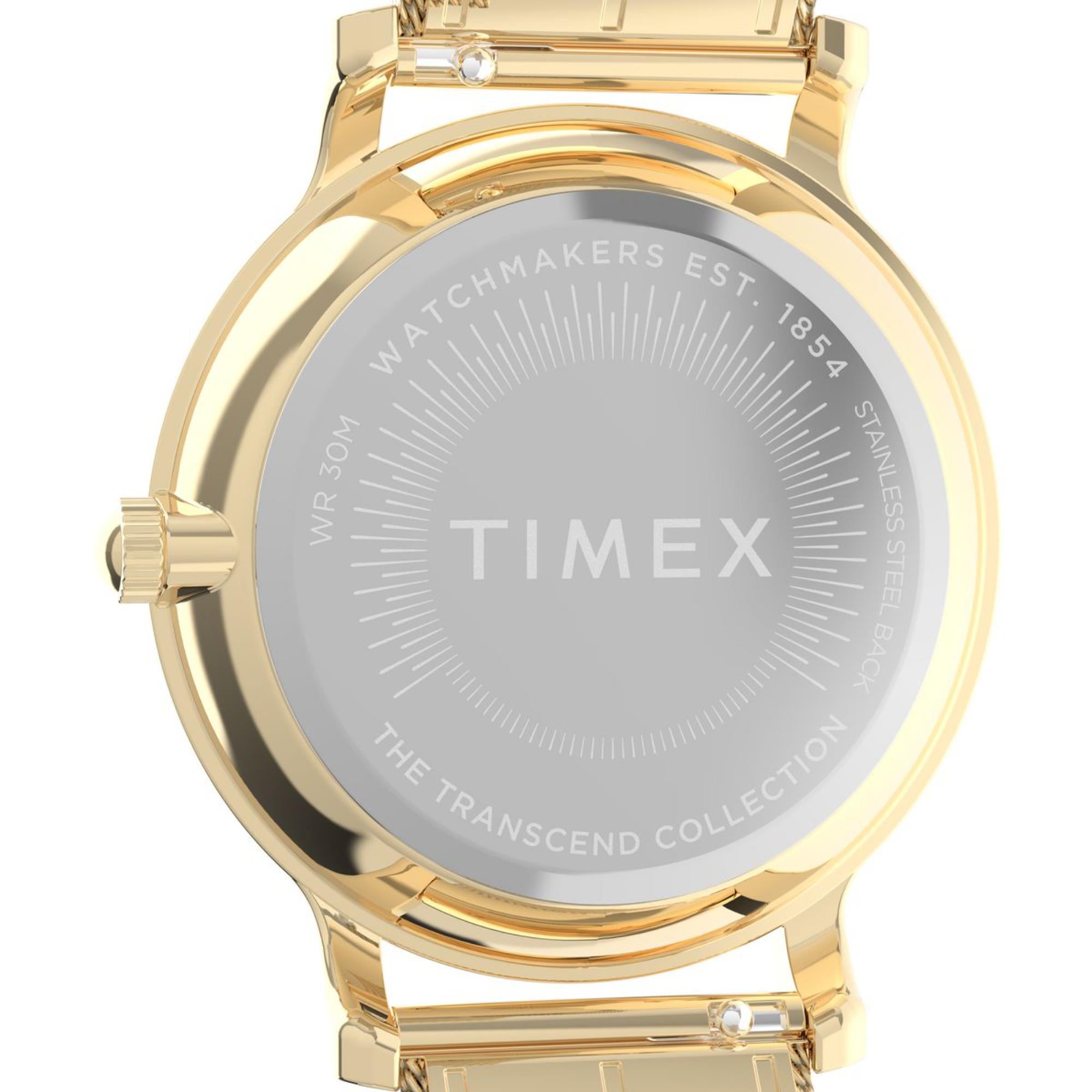Timex Transcend Silver Dial Stainless Steel Strap Women's Watch TW2Y10300