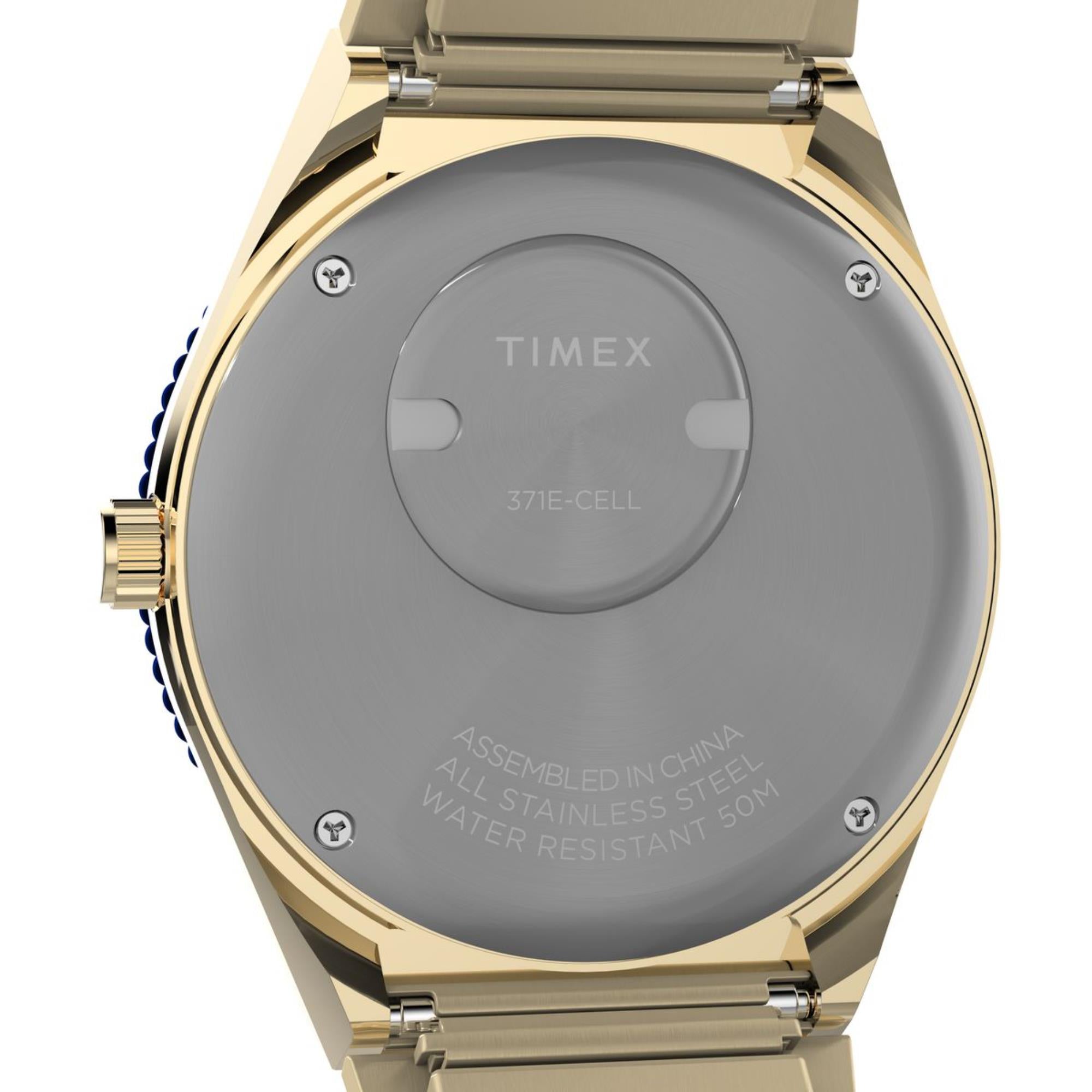 Timex Q Quartz Blue Dial Stainless Steel Strap Women's Watch TW2V92400