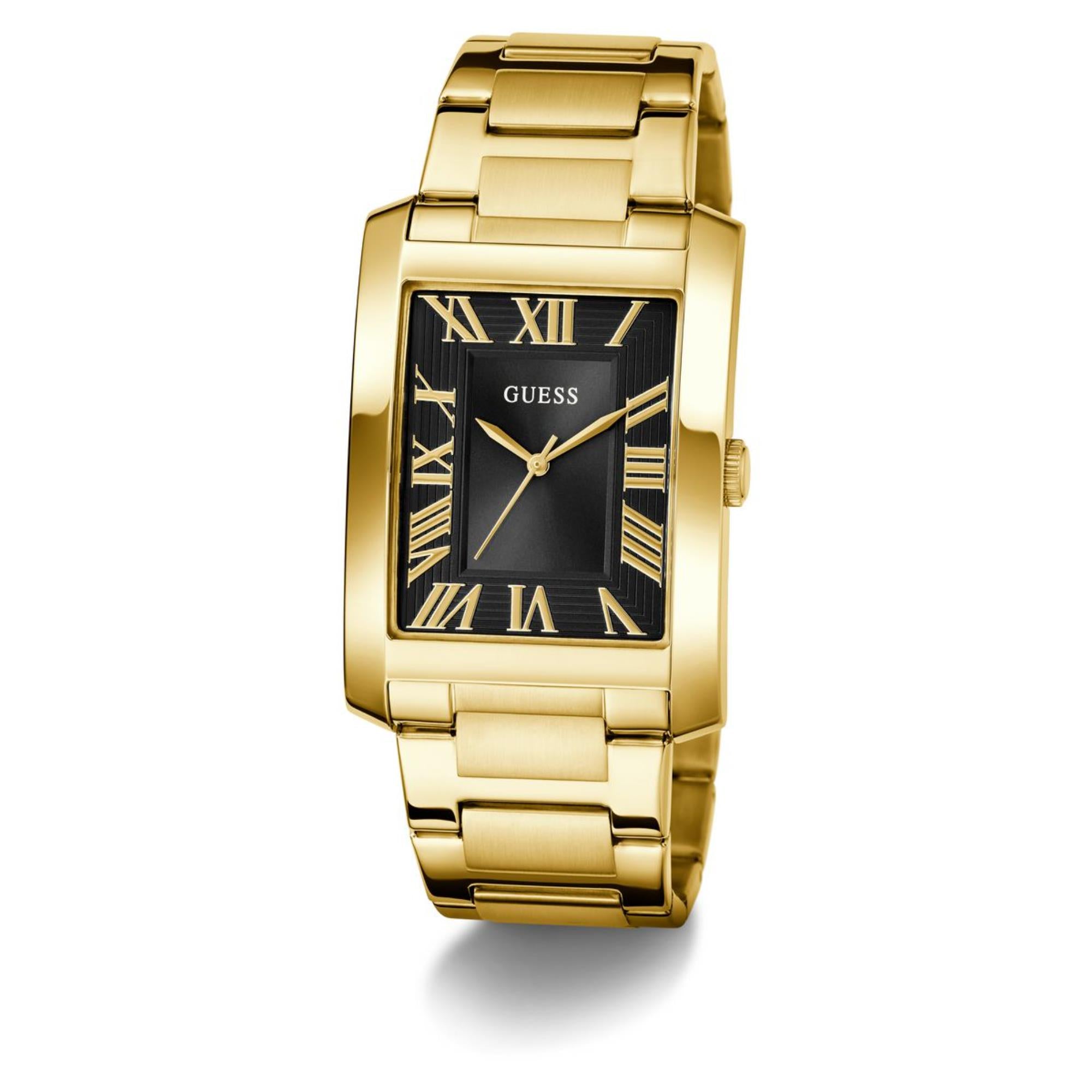 Guess Clyde Black Dial Stainless Steel Strap Men's Watch GW0896G2