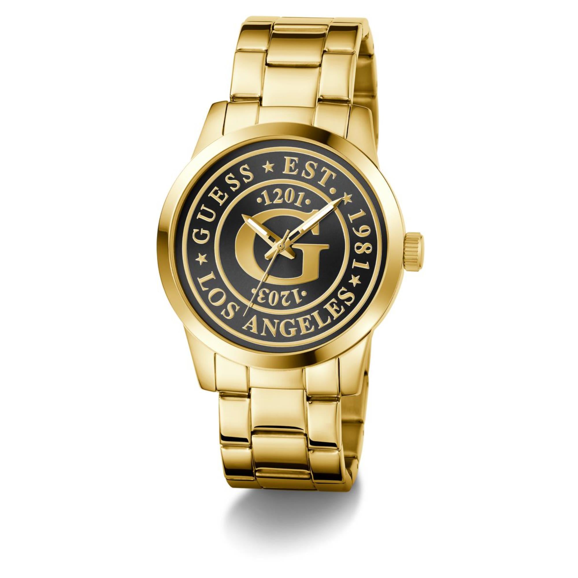 Guess Collegiate Black Dial Stainless Steel Strap Men's Watch GW0888G2