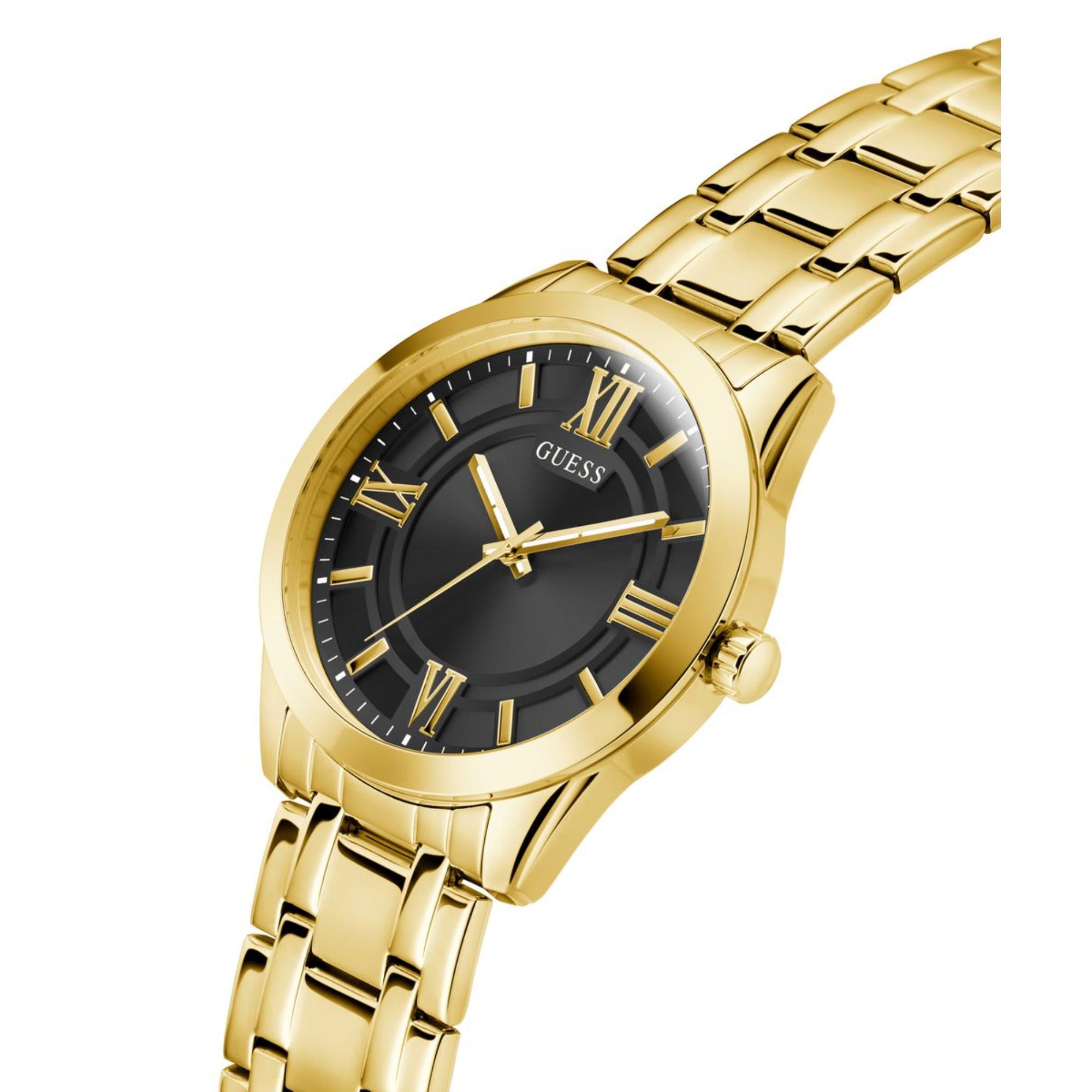 Guess Elliot Black Dial Stainless Steel Strap Men's Watch GW0893G4