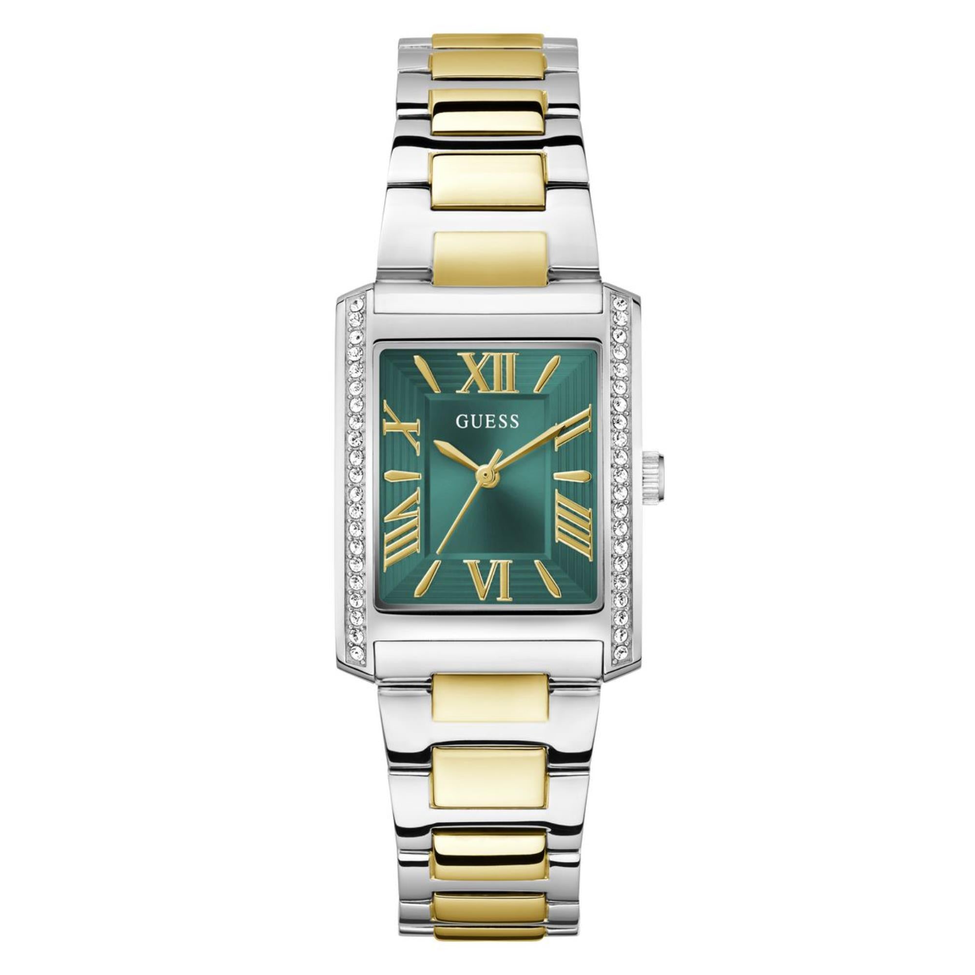 Guess Bonnie Green Dial Stainless Steel Strap Women's Watch GW0874L2
