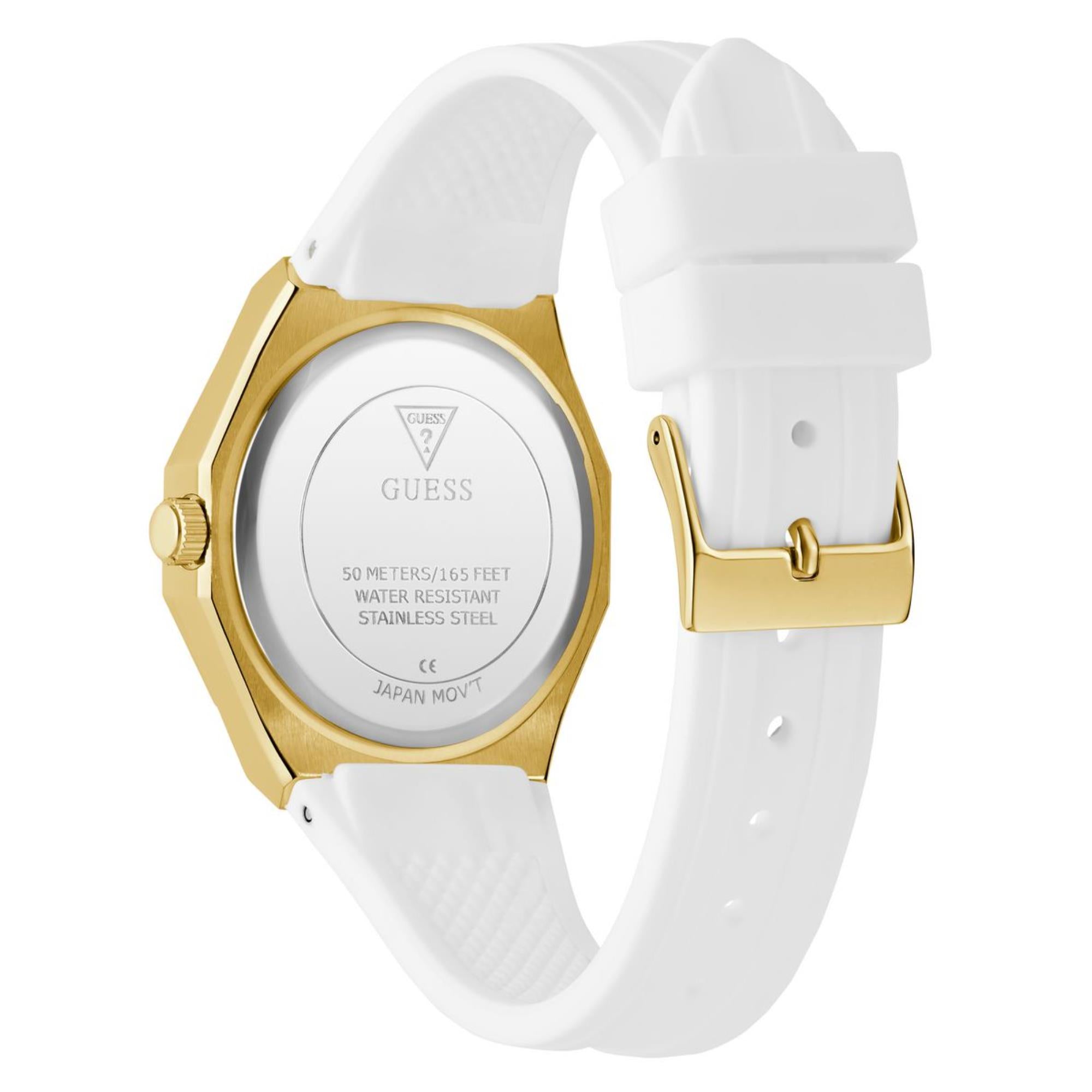 Guess Desire Green Dial Silicone Strap Women's Watch GW0872L1
