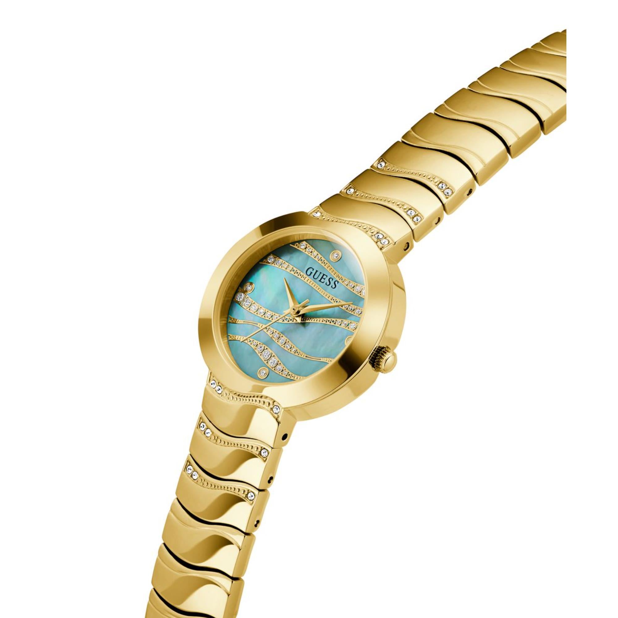 Guess Laguna Green Dial Stainless Steel Strap Women's Watch GW0871L2
