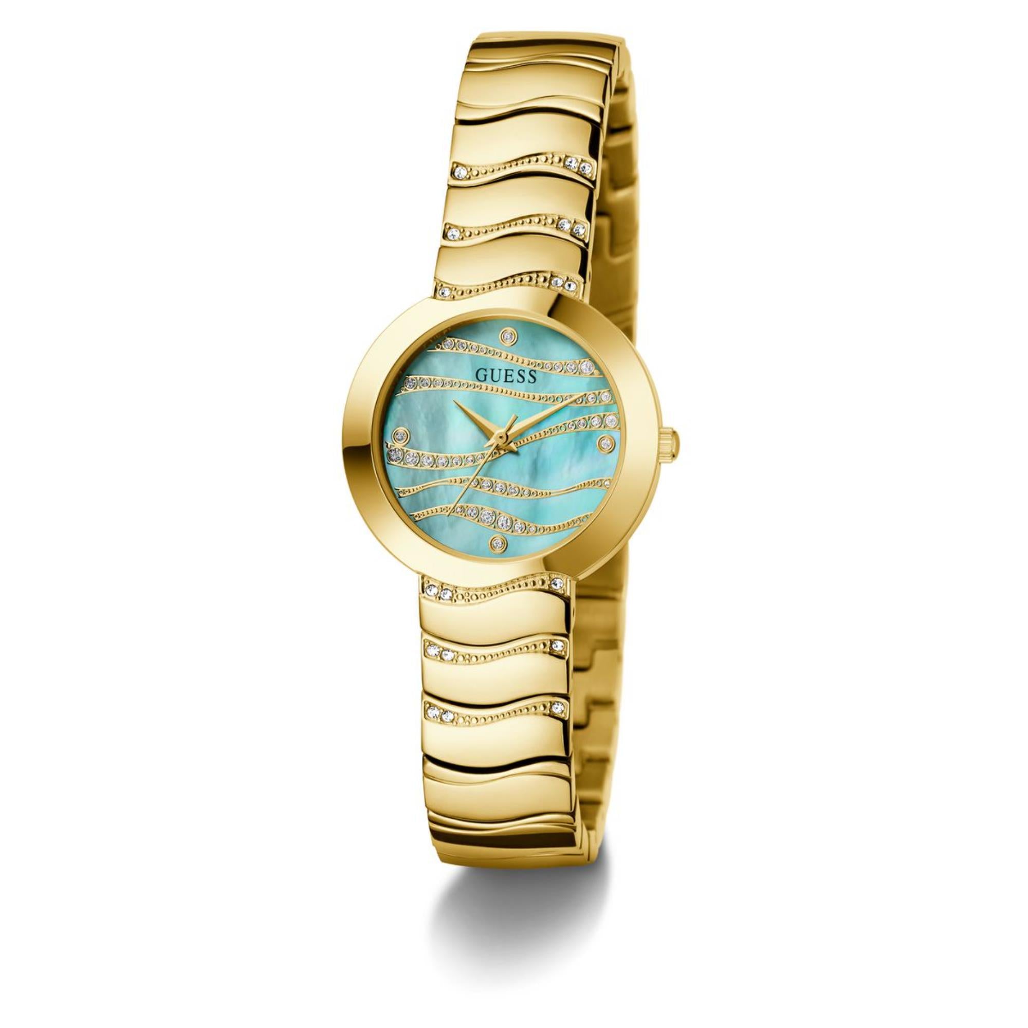 Guess Laguna Green Dial Stainless Steel Strap Women's Watch GW0871L2