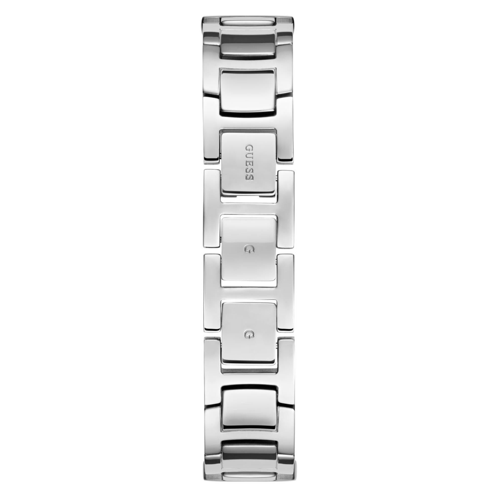 Guess Ribbon Silver Dial Stainless Steel Strap Women's Watch GW0838L1