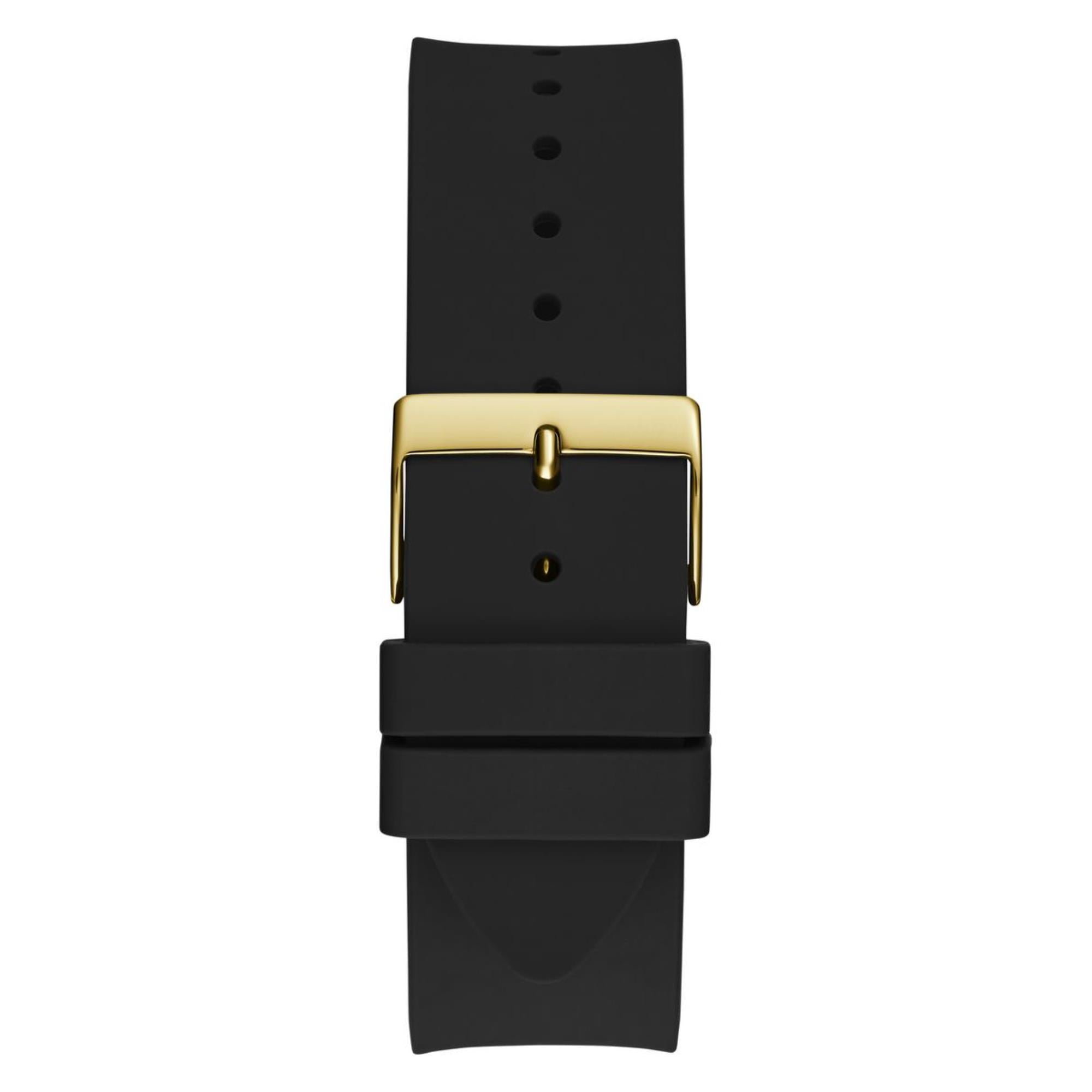 Guess Reputation Champagne Dial Silicone Strap Men's Watch GW0726G2