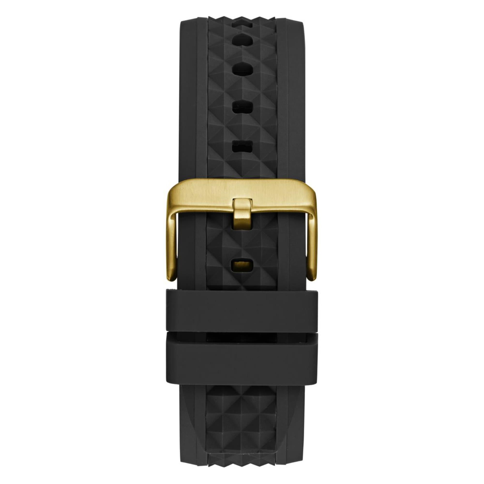 Guess Resistance Black Dial Silicone Strap Men's Watch GW0729G2