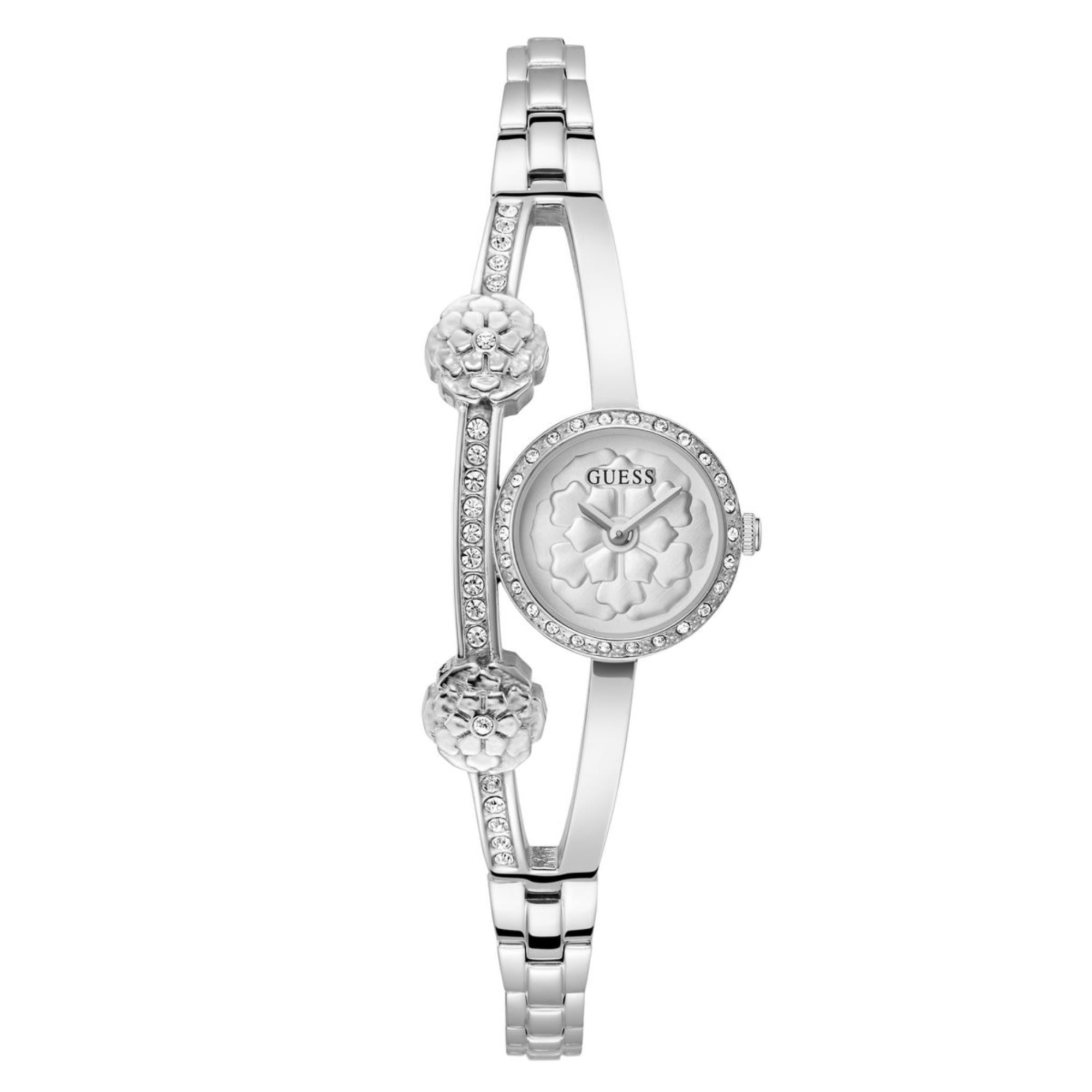 Guess Chloe Silver Dial Stainless Steel Strap Women's Watch GW0756L1