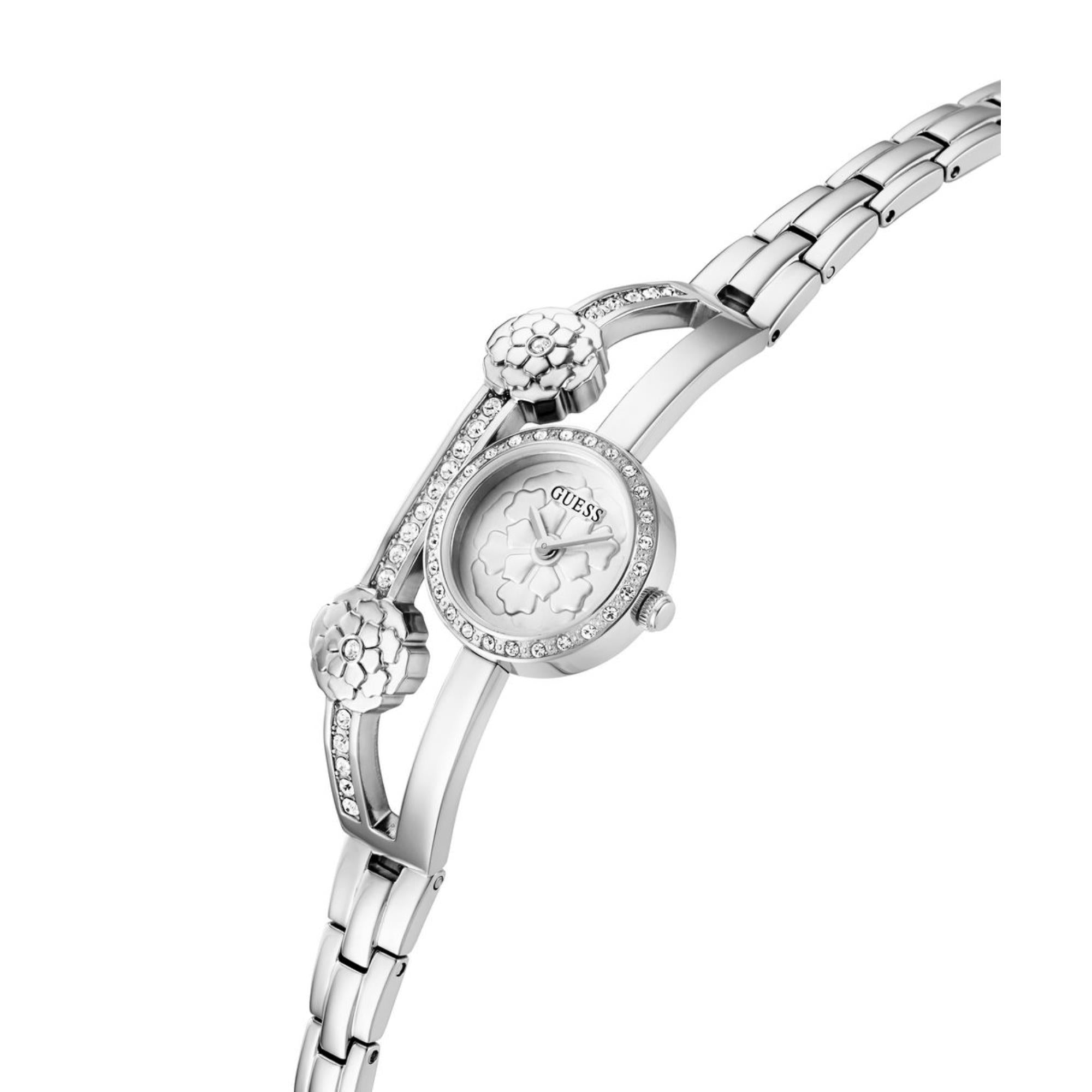 Guess Chloe Silver Dial Stainless Steel Strap Women's Watch GW0756L1