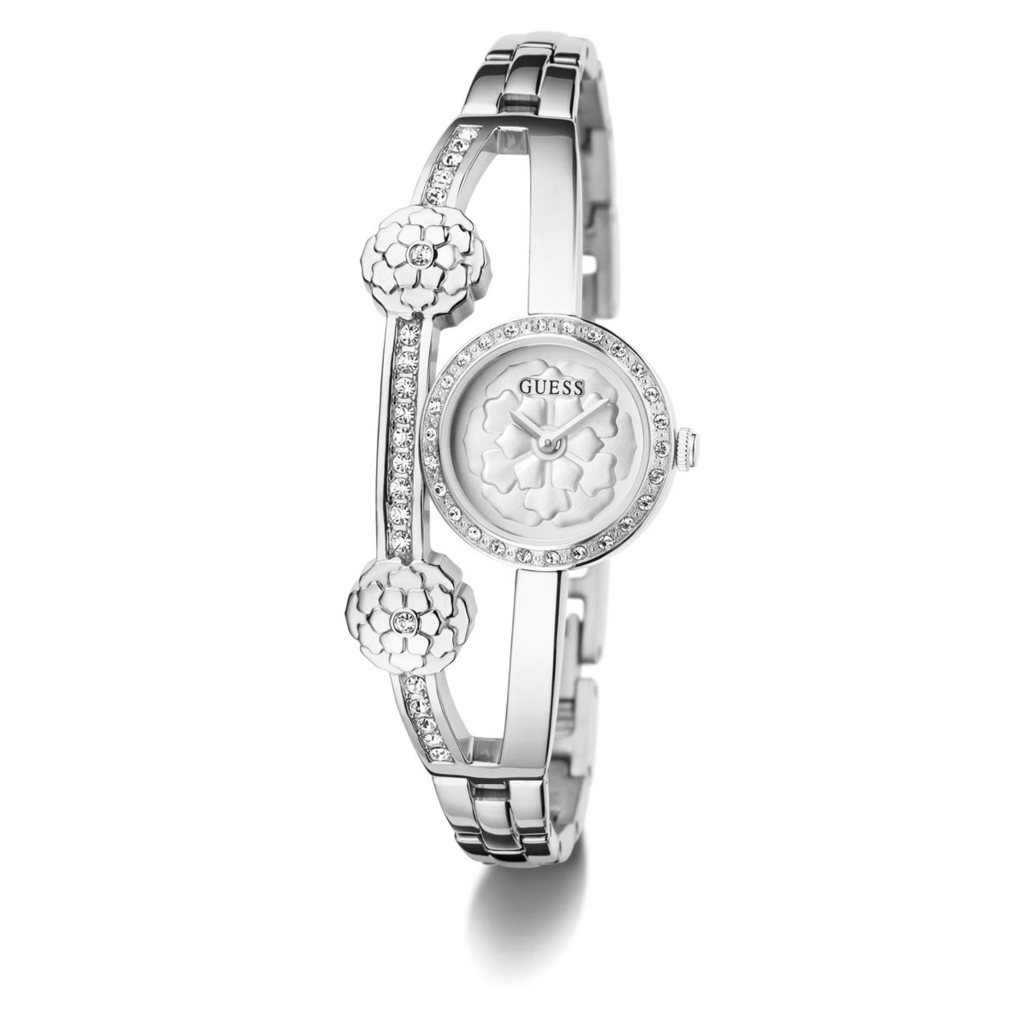 Guess Chloe Silver Dial Stainless Steel Strap Women's Watch GW0756L1