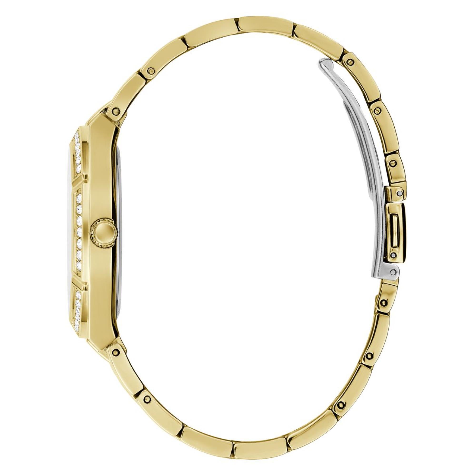 Guess Cosmo Green Dial Stainless Steel Strap Women's Watch GW0033L8