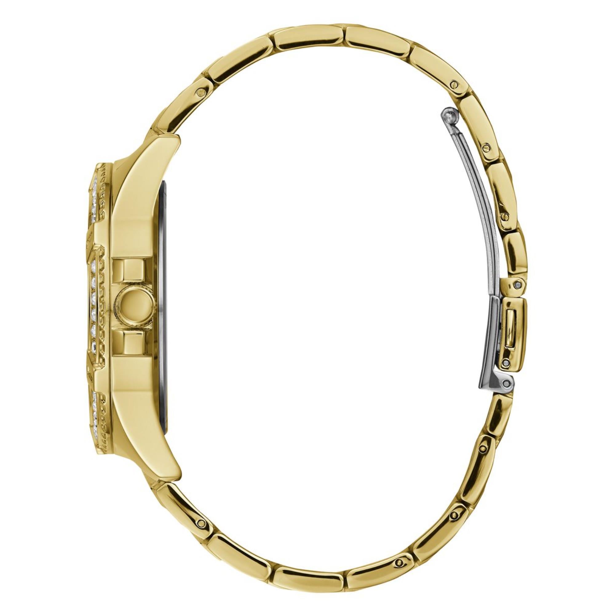 Guess Lady Frontier Champagne Dial Stainless Steel Strap Women's Watch W1156L2
