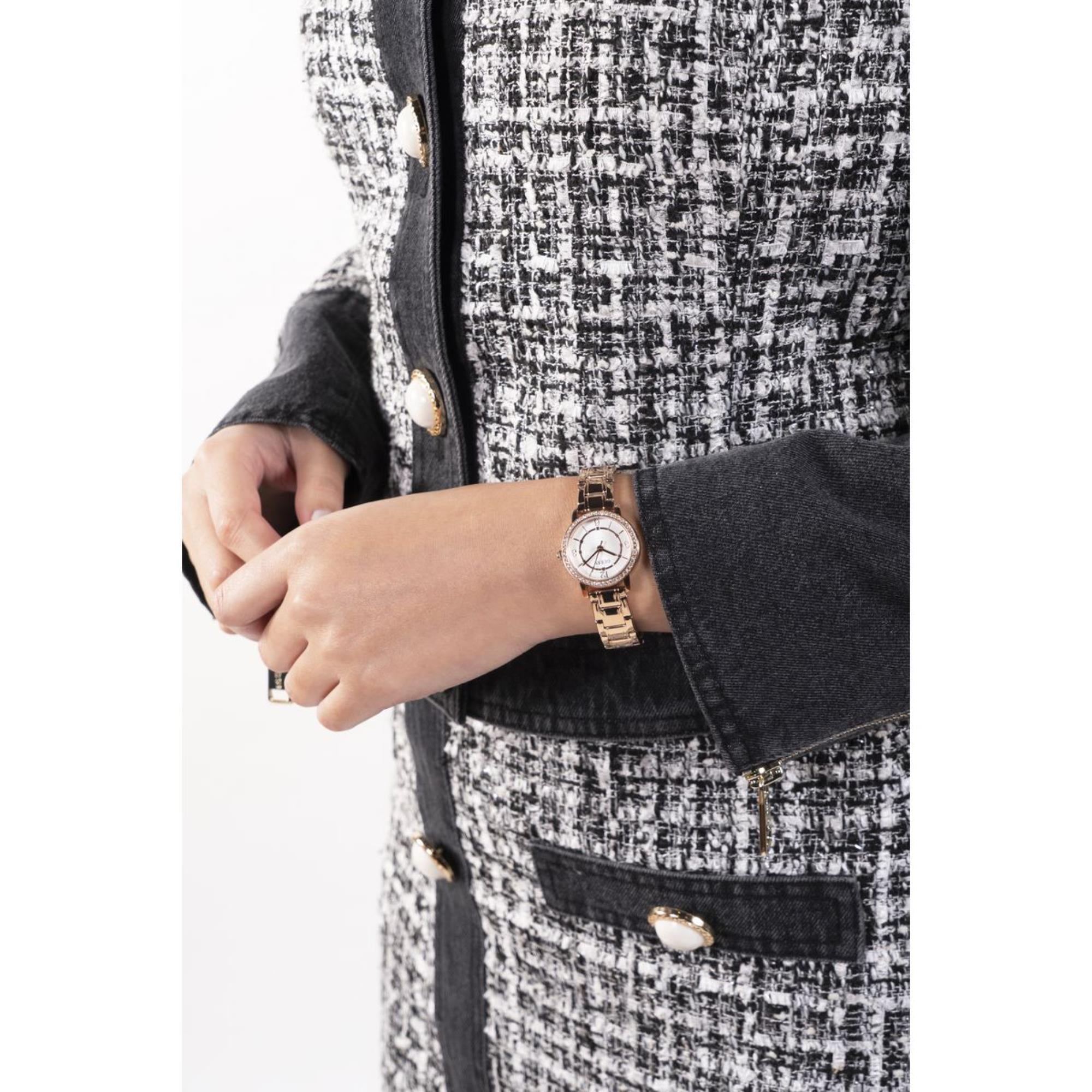 Guess Melody White Dial Stainless Steel Strap Women's Watch GW0468L3