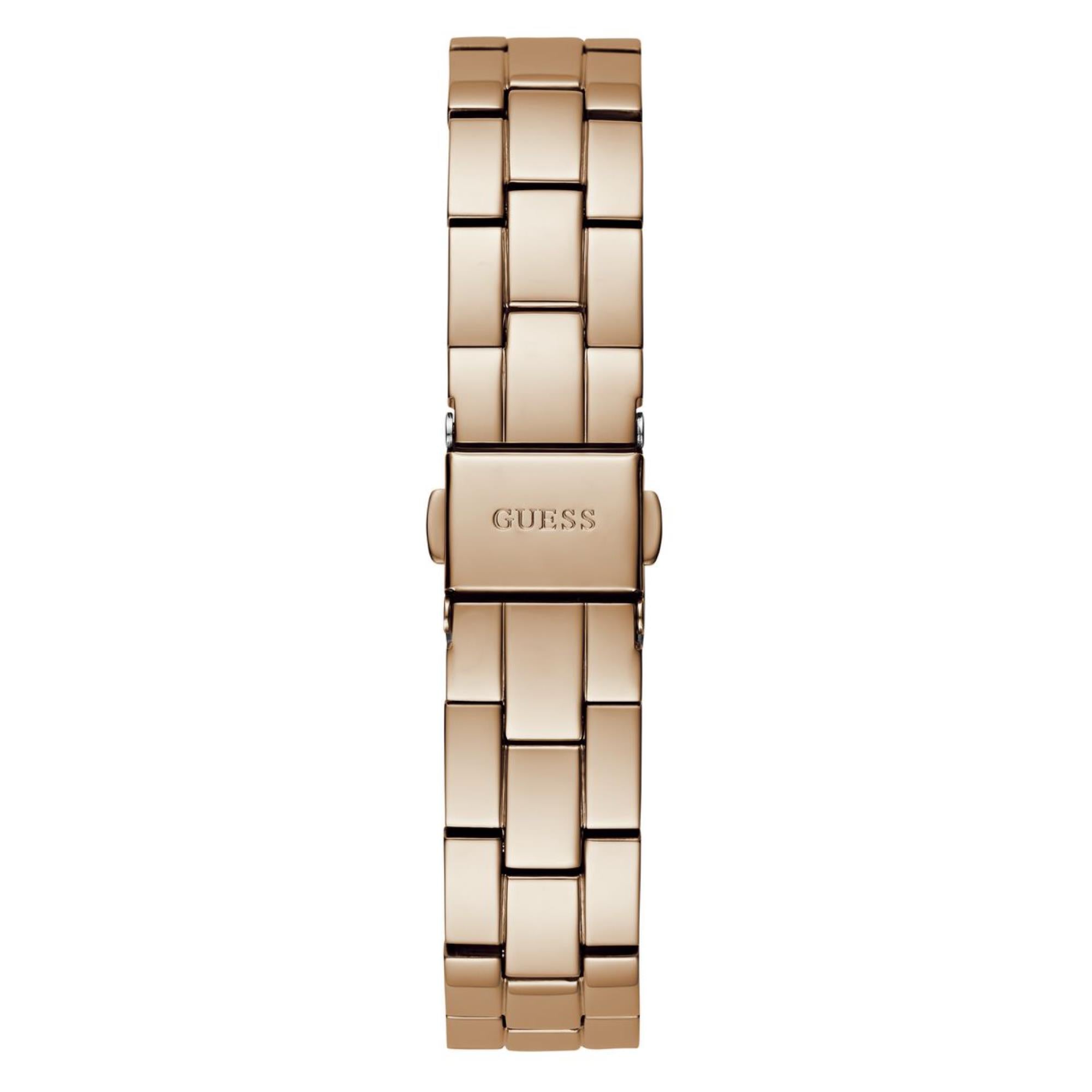 Guess Three of Hearts White Dial Stainless Steel Strap Women's Watch GW0657L3