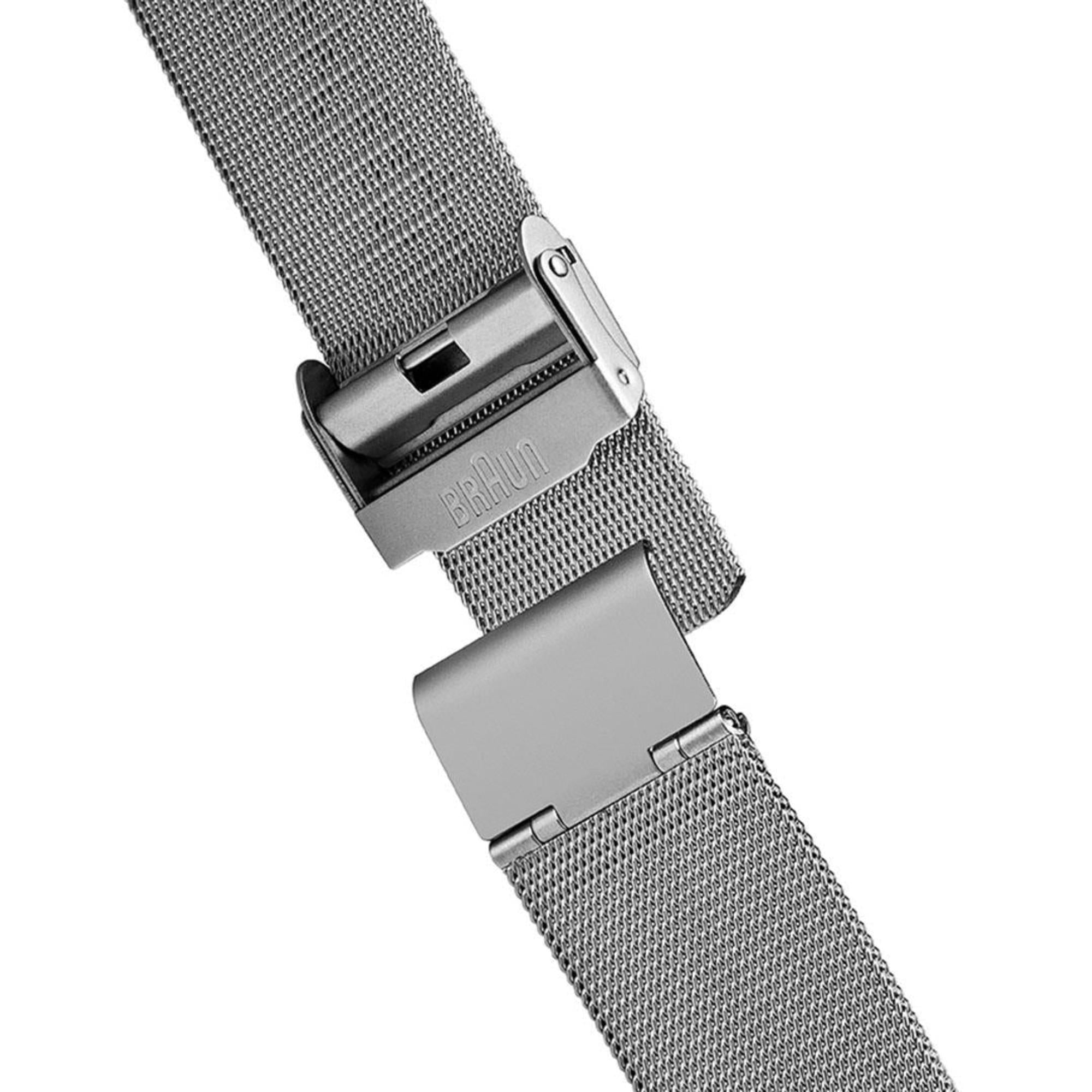 Braun Classic Black Dial Steel Mesh Strap Men's Watch BN0021BKSLMHG