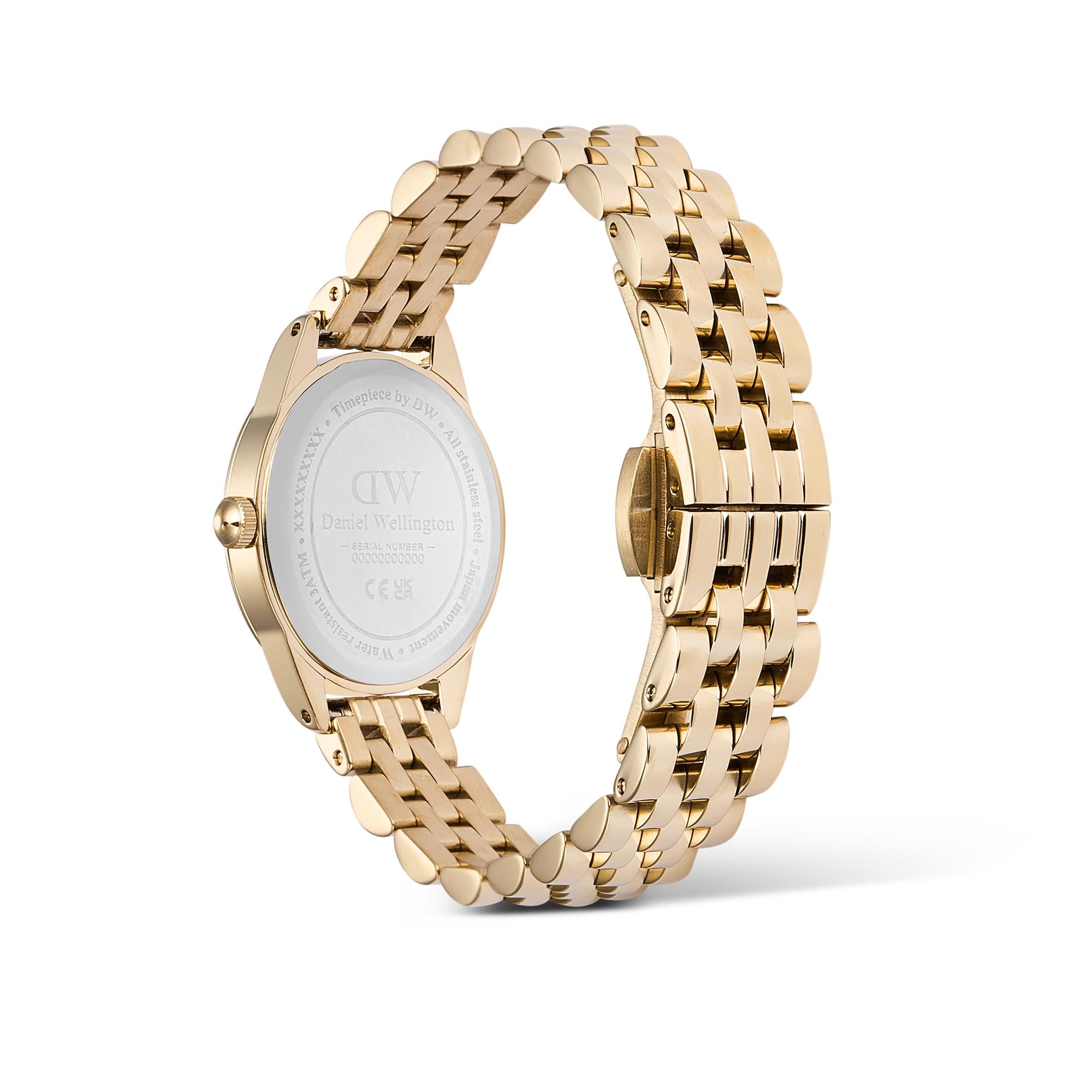 Daniel Wellington Ophelia Mini Beans Emerald Green Dial Stainless Steel Strap Women's Watch DW00100804