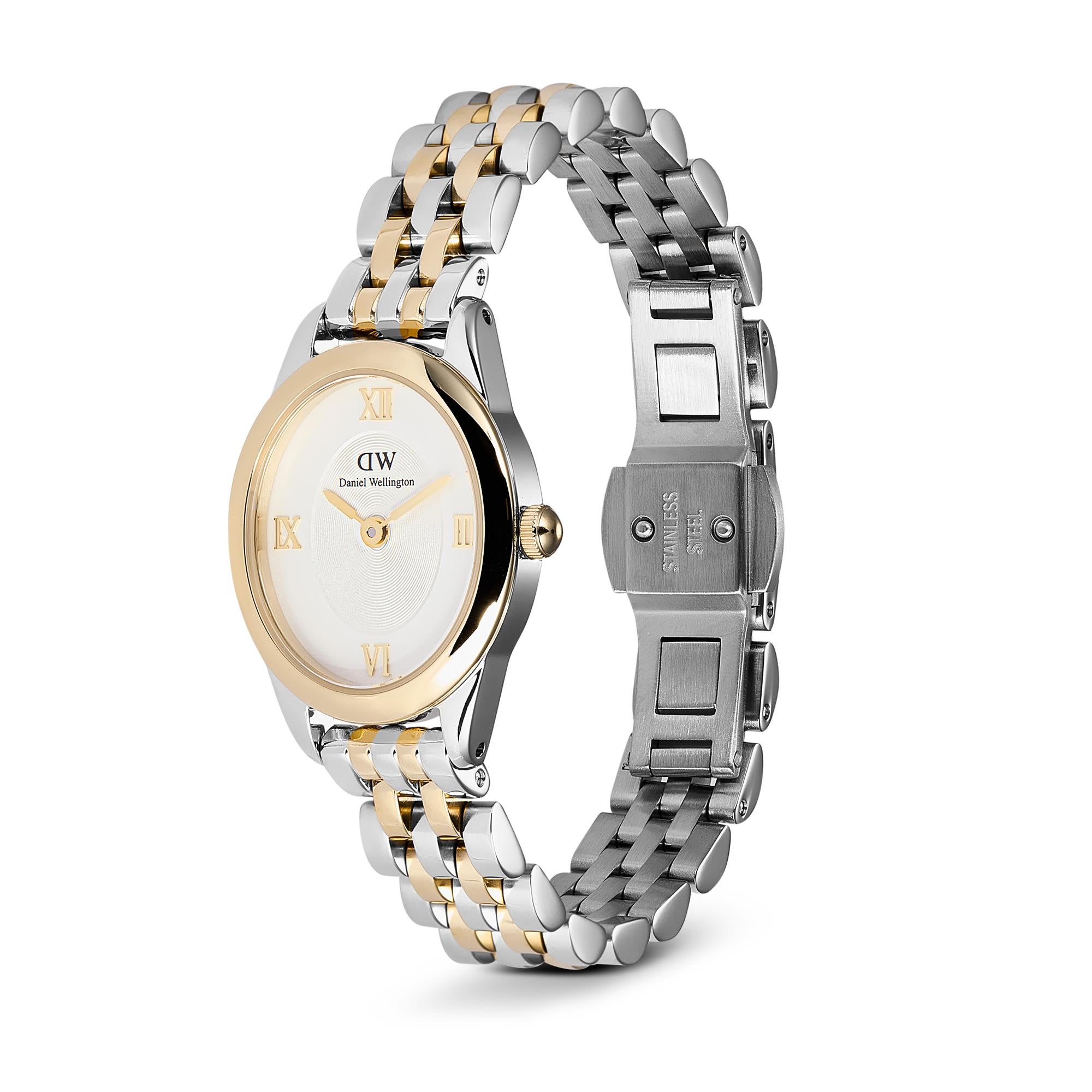 Daniel Wellington Ophelia Mini Beans White Dial Stainless Steel Women's Watch DW00100811