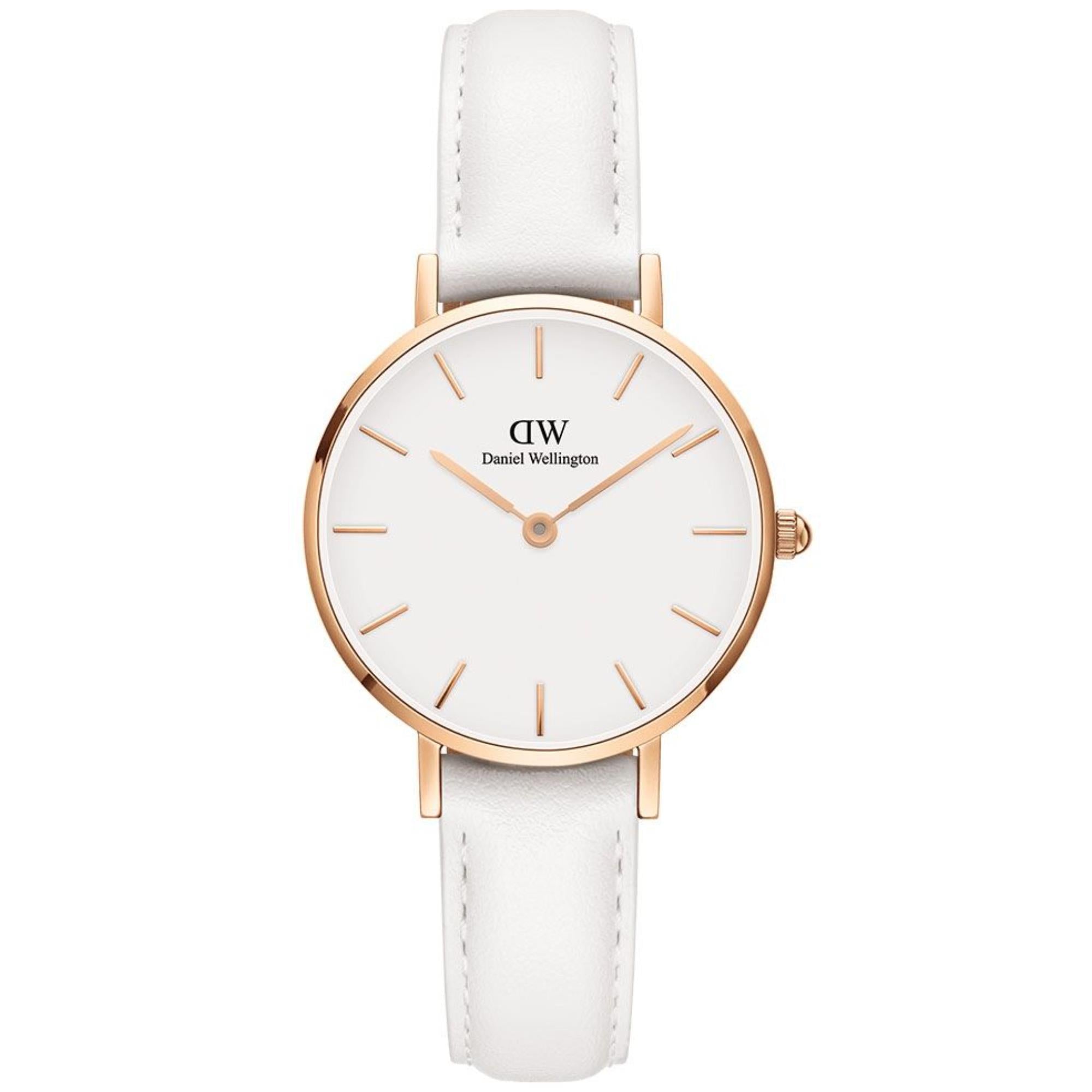 Daniel Wellington Petite White Dial Stainless Steel Strap Women's Watch DW00100249