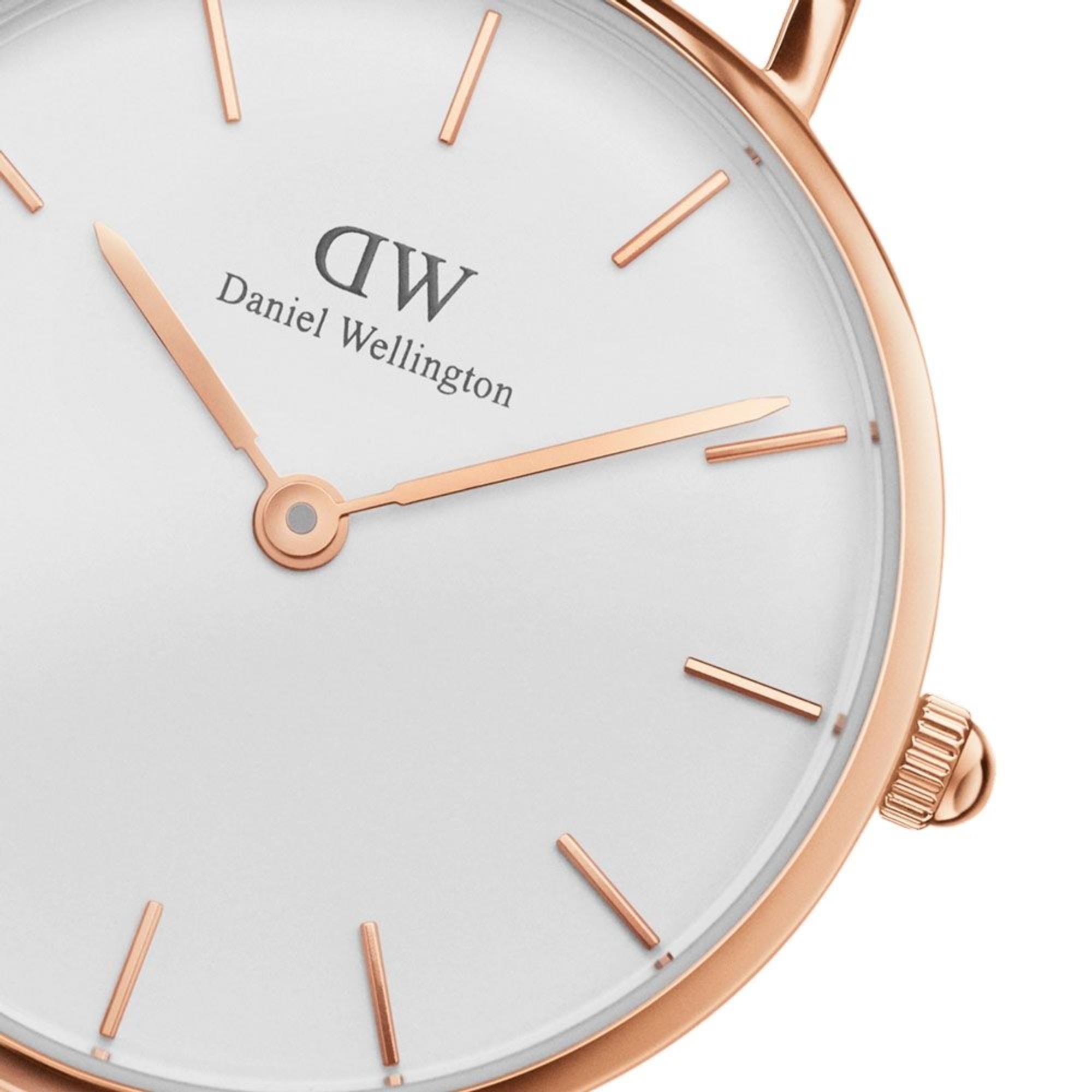Daniel Wellington Petite White Dial Stainless Steel Strap Women's Watch DW00100249