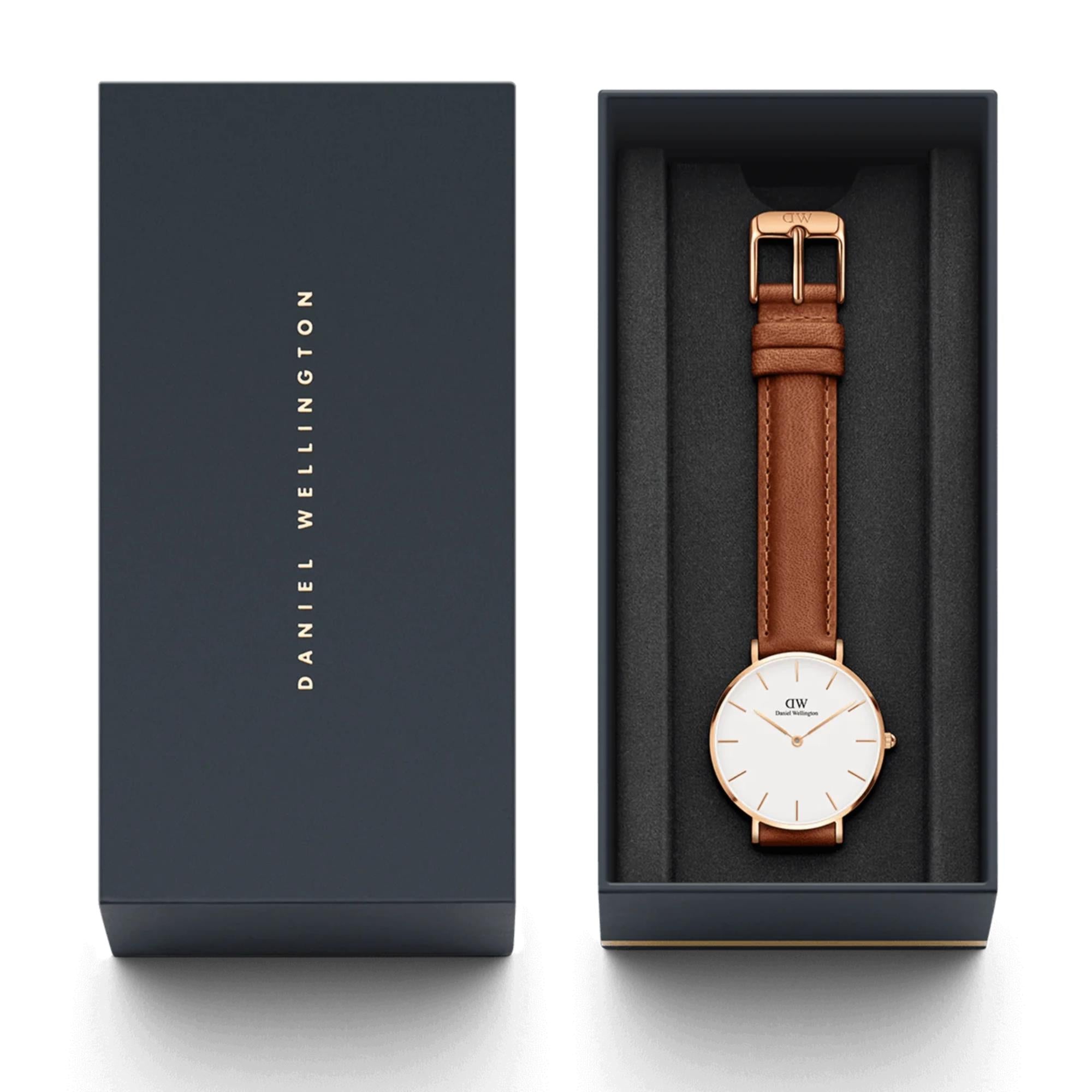 Daniel Wellington Petite White Dial Stainless Steel Strap Women's Watch DW00100228