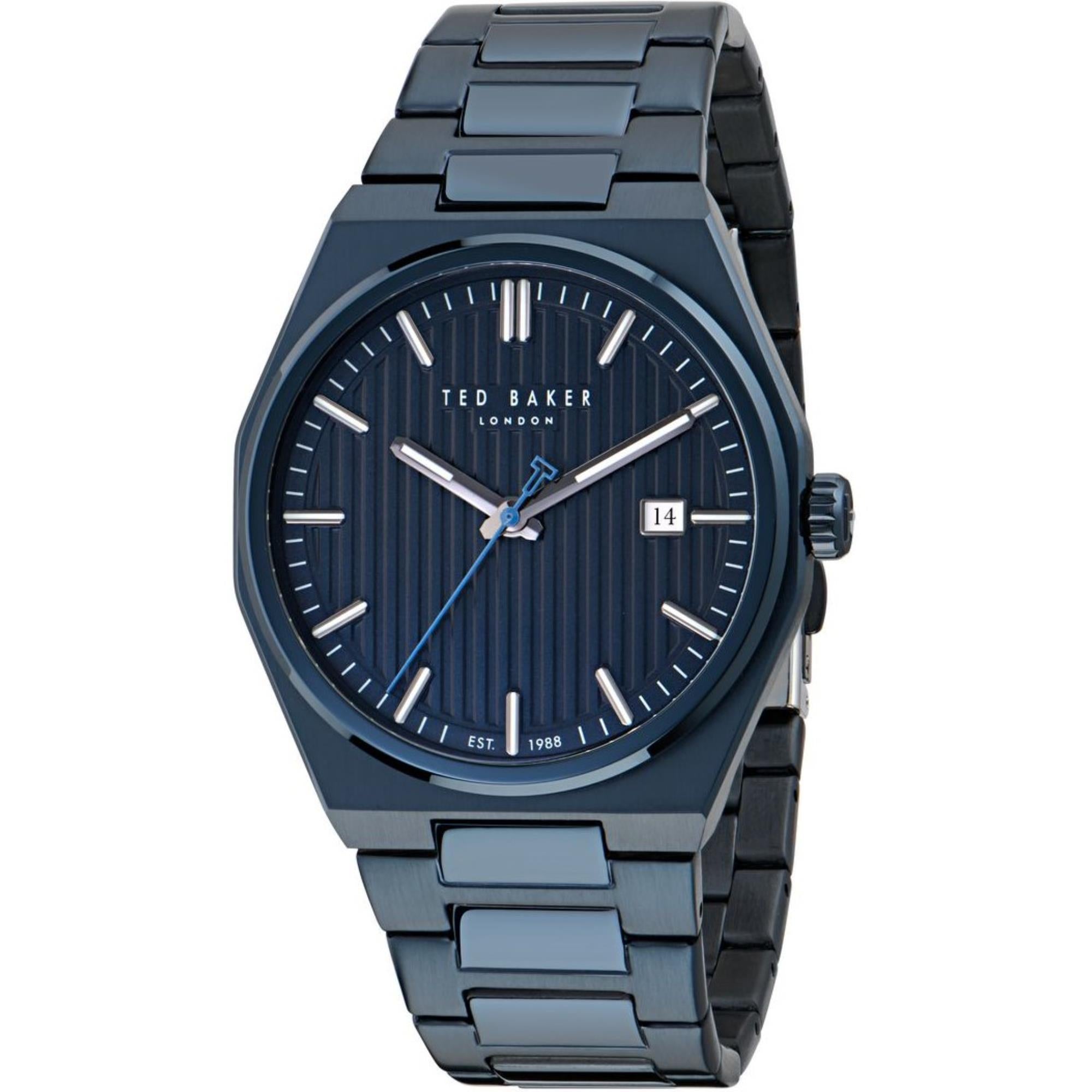 Ted Baker Barteen Blue Dial Stainless Steel Strap Men's Watch BKPBRS506