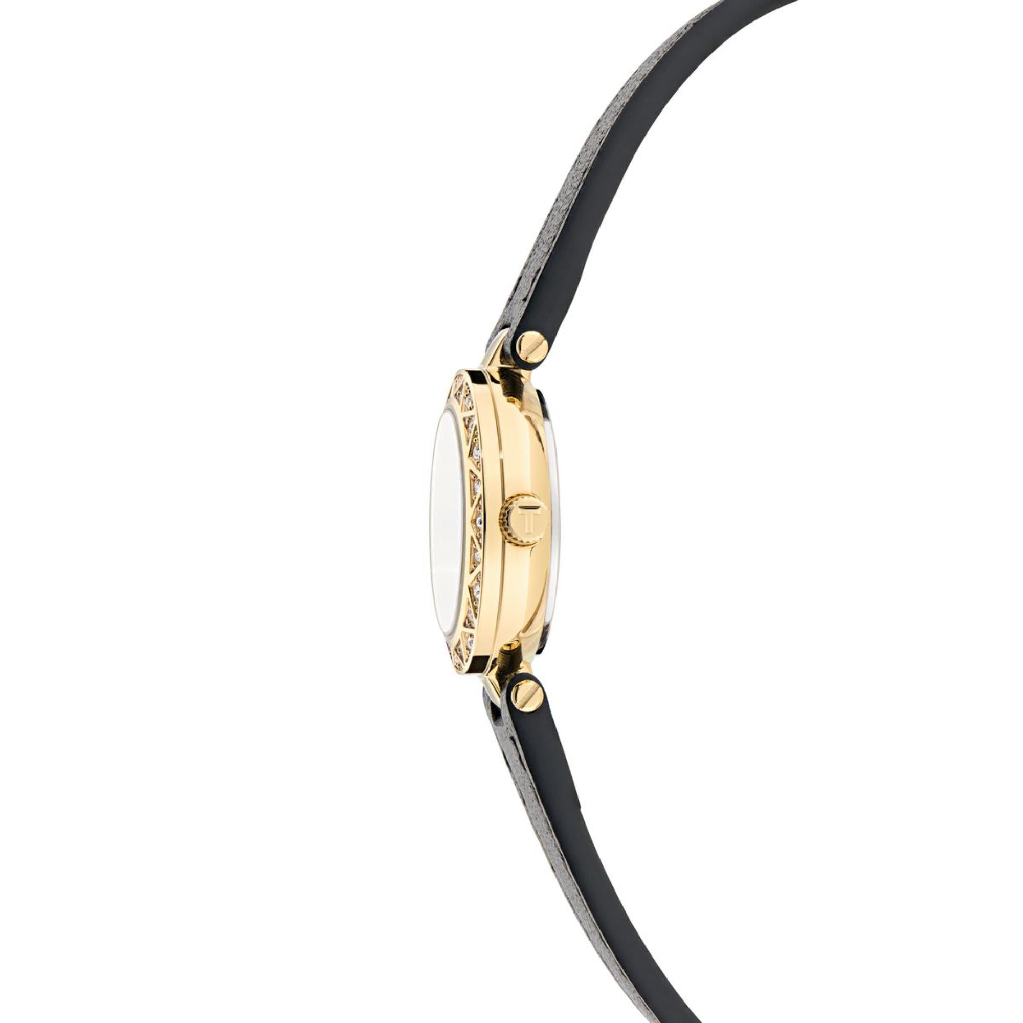 Ted Baker Jolyye Black Dial Black Leather Strap Ladies Watch BKPJLS502