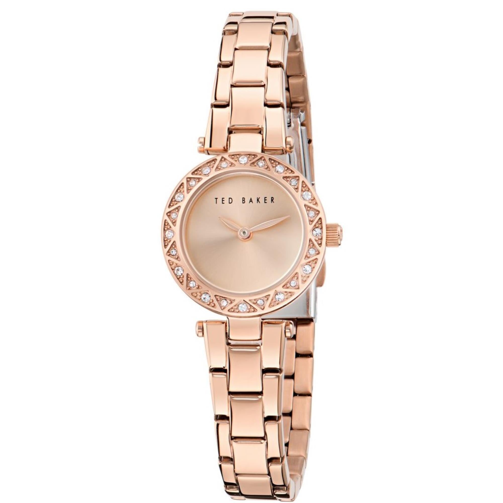 Ted Baker Jolyye Rose Gold Dial Stainless Steel Strap Ladies Watch BKPJLS504