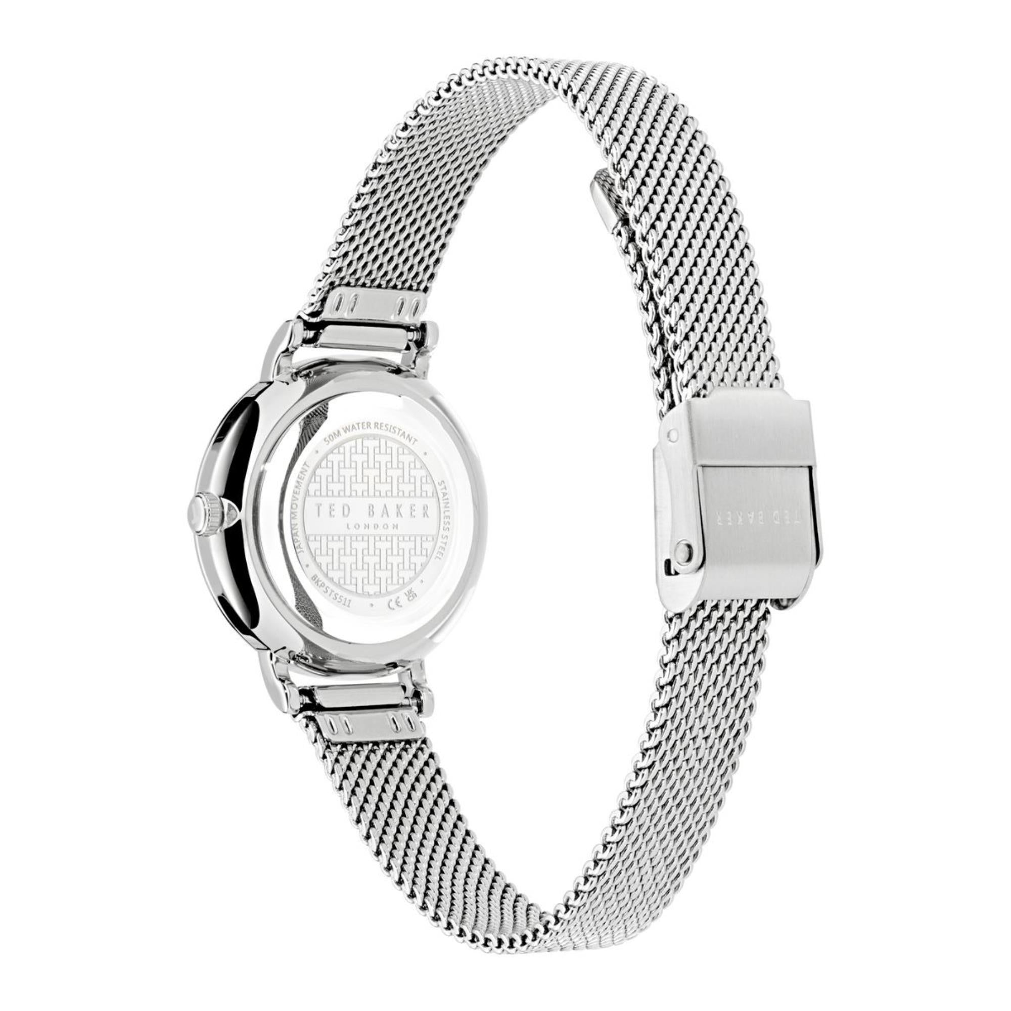 Ted Baker Staciie Blue Dial Stainless Steel Strap Ladies Watch BKPSTS511
