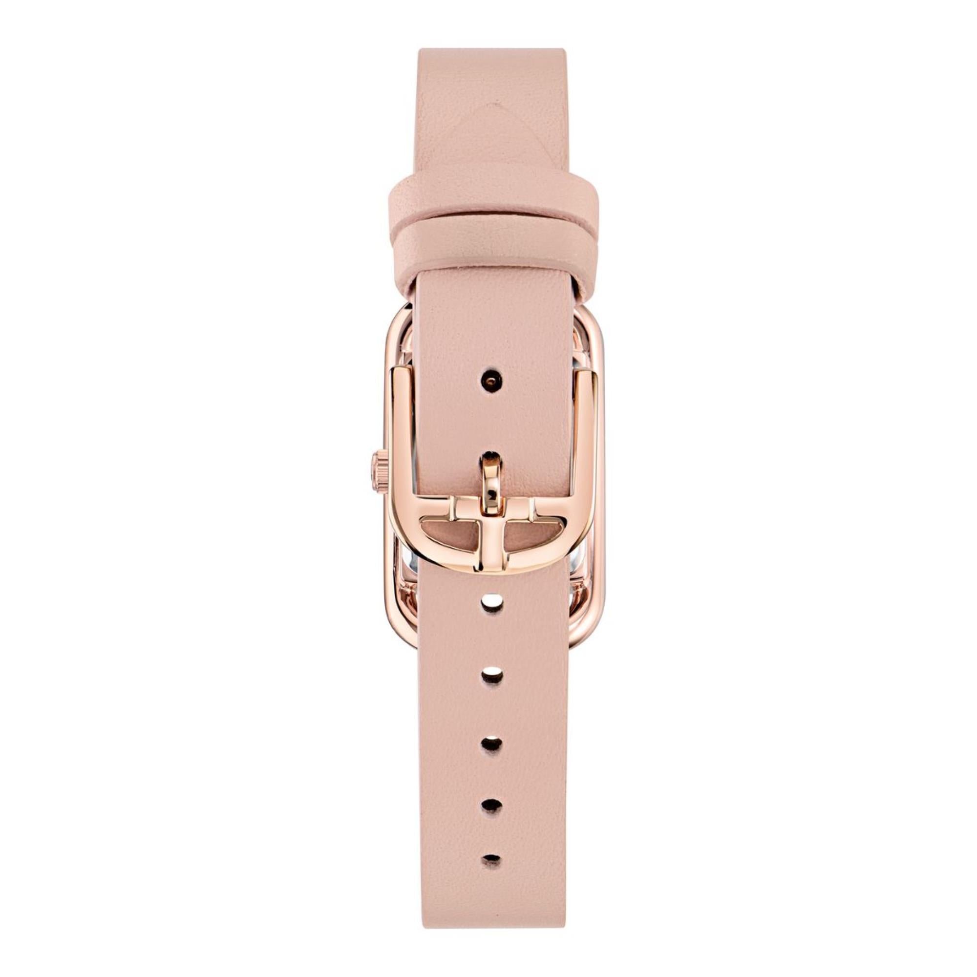 Ted Baker Tessye Rose Gold Dial Pink Leather Strap Ladies Watch BKPTTS402
