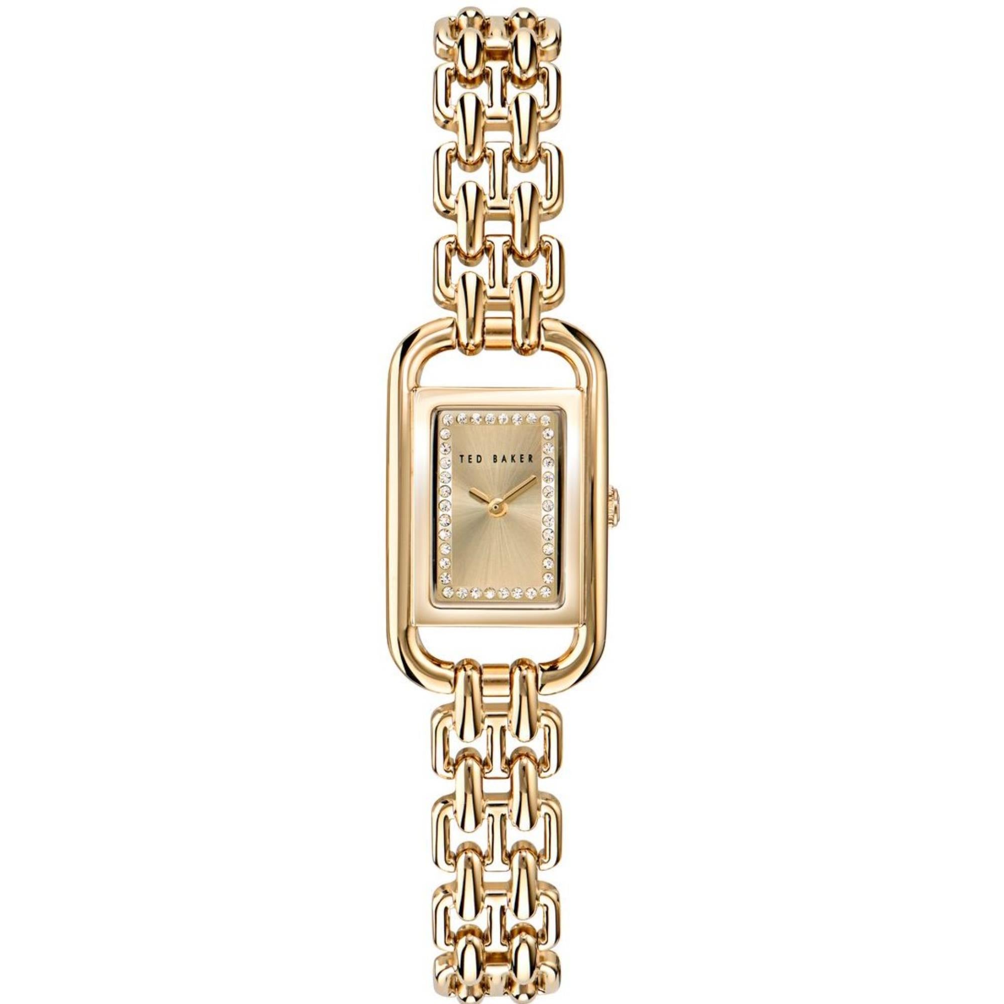 Ted Baker Tessye Gold Dial Stainless Steel Strap Ladies Watch BKPTTS405