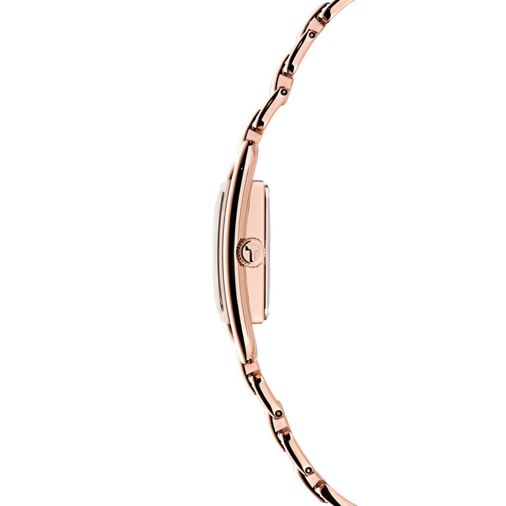 Ted Baker Tessye Rose Gold Dial Stainless Steel Strap Ladies Watch BKPTTS406