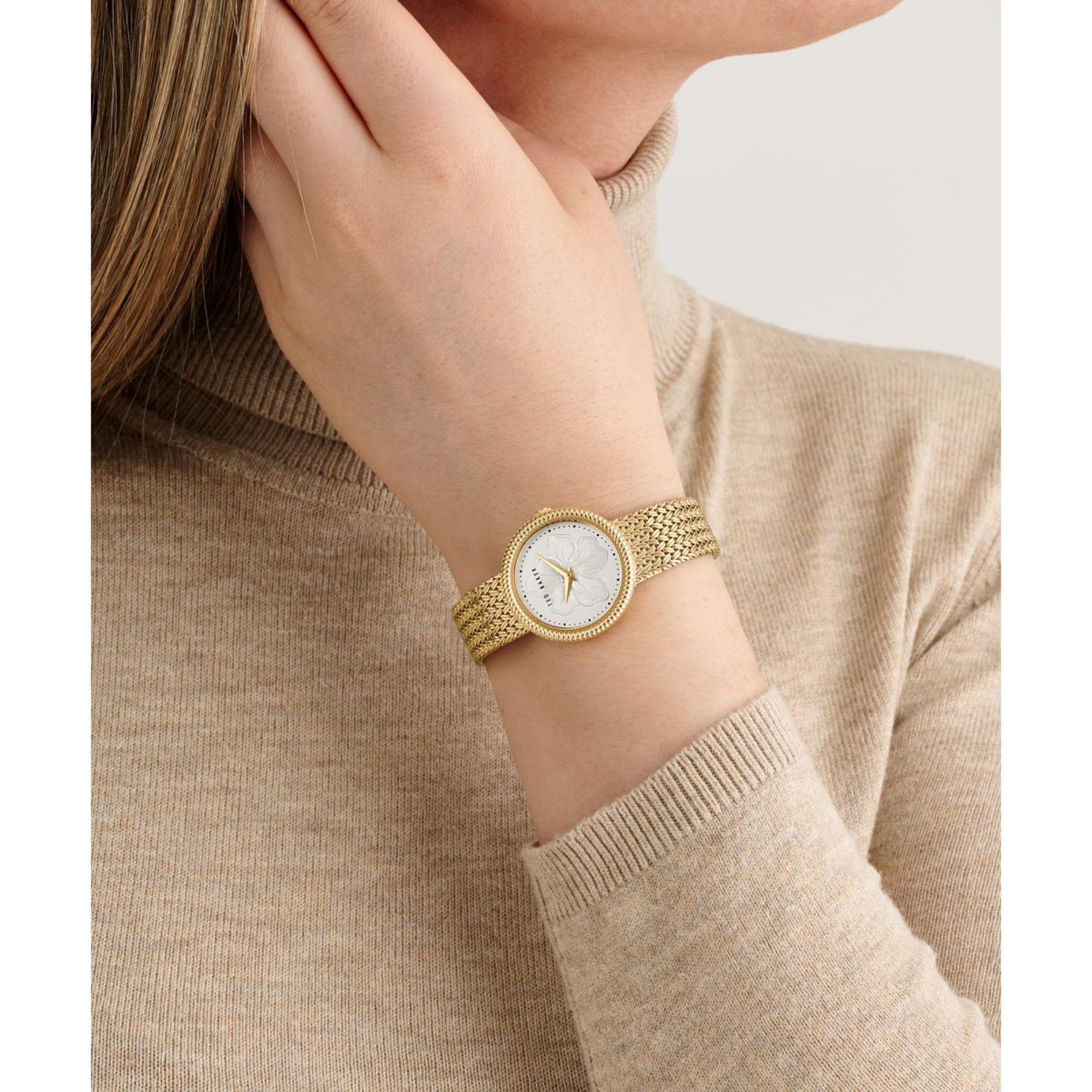 Ted Baker Emily Silver Dial Milanese Mesh Strap Ladies Watch BKPEMF302