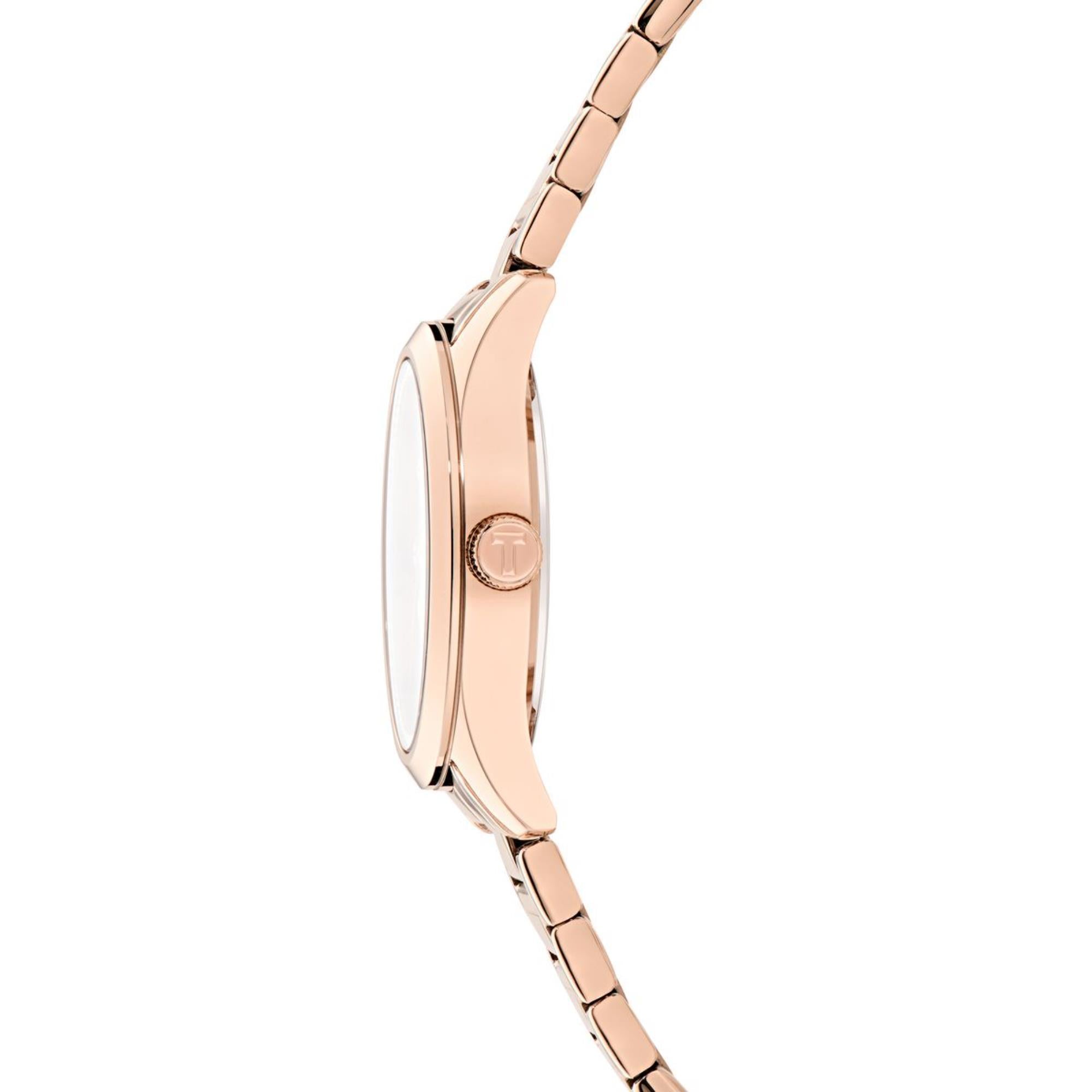 Ted Baker Coolly Pink Dial Stainless Steel Strap Ladies Watch BKPCLF407