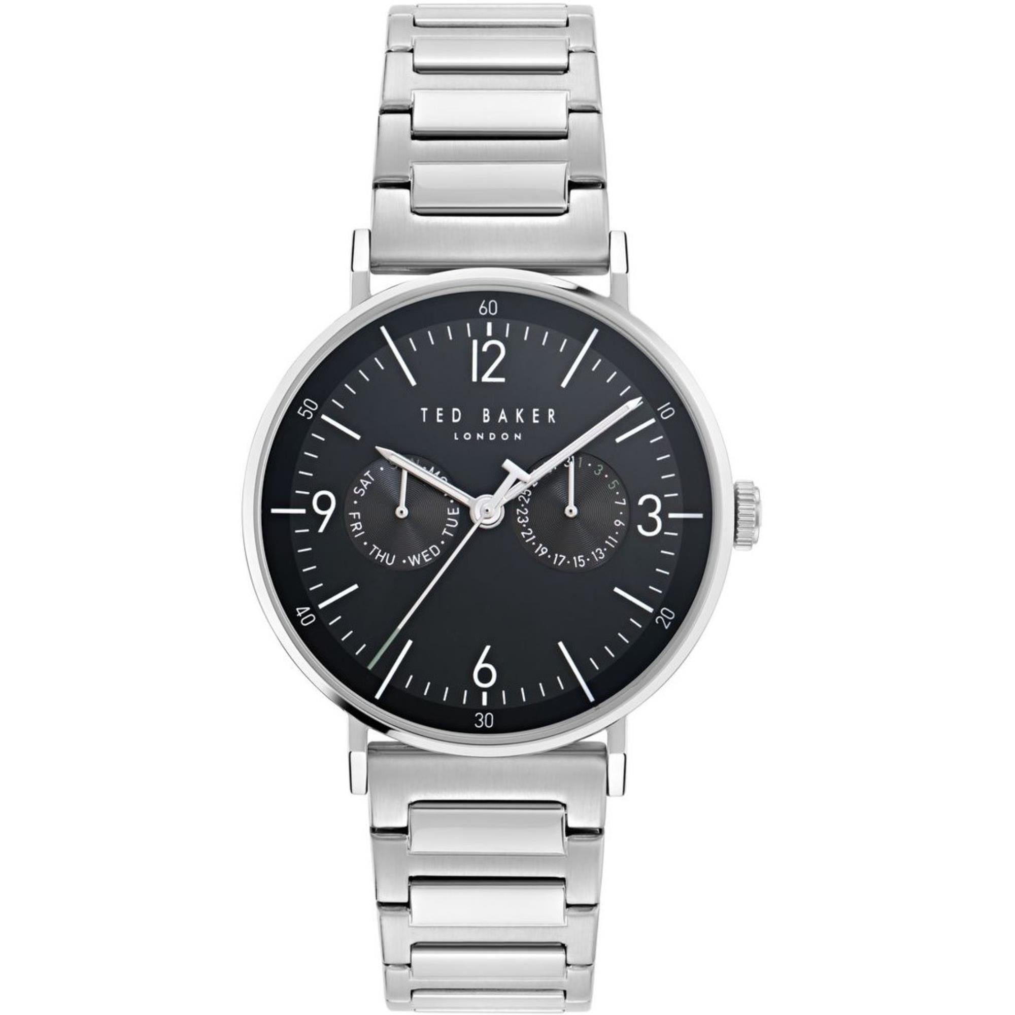Ted Baker Phylipa Black Dial Stainless Steel Strap Men's Watch BKPPGF406