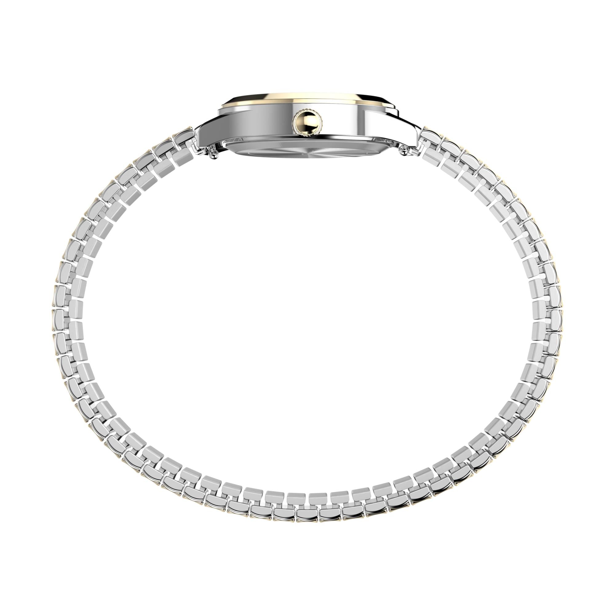 Timex Essex Ave White Dial Stainless Steel Strap Women's Watch TWG063400