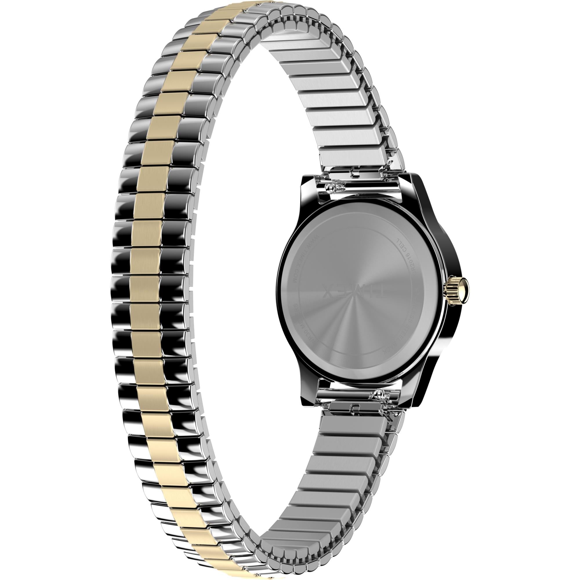 Timex Essex Ave White Dial Stainless Steel Strap Women's Watch TWG063400