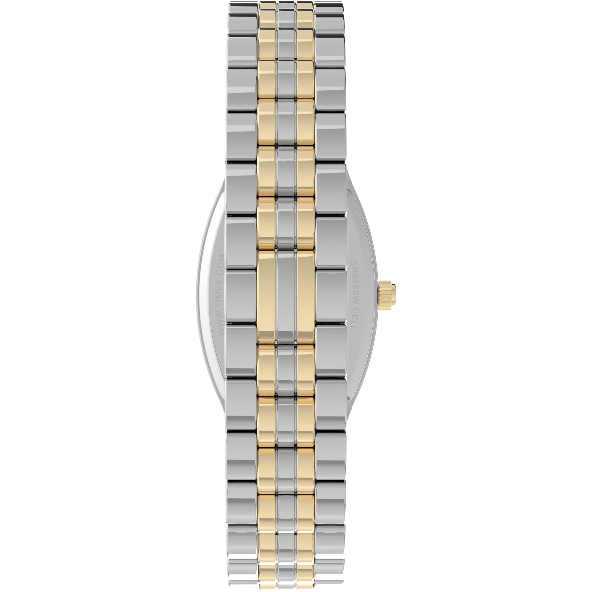 Timex Main Street Two-Tone Silver Dial Stainless Steel Strap Women's Watch TW2V25500