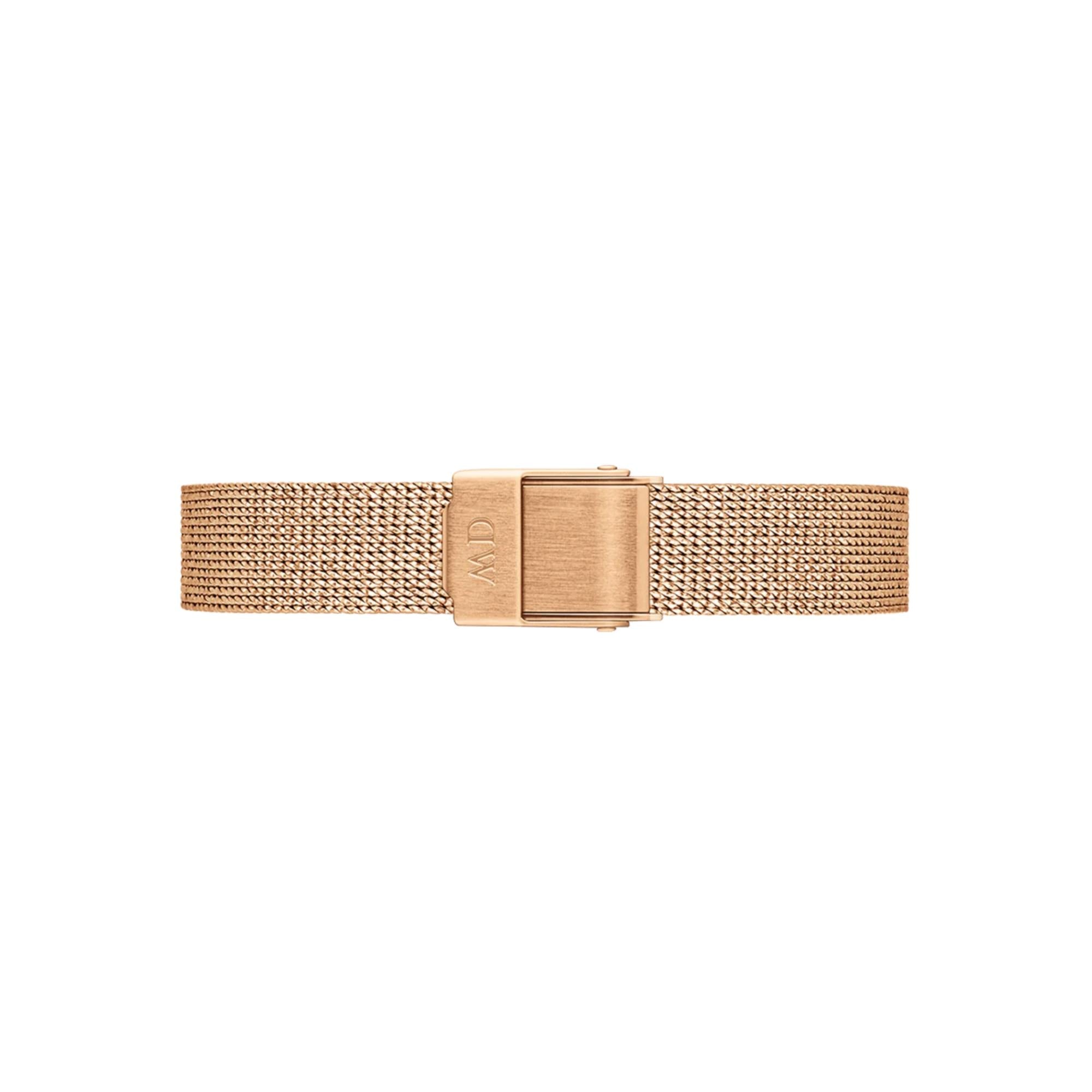 Daniel Wellington Quadro Pressed Melrose Black Dial Stainless Steel Strap Women's Watch DW00100432